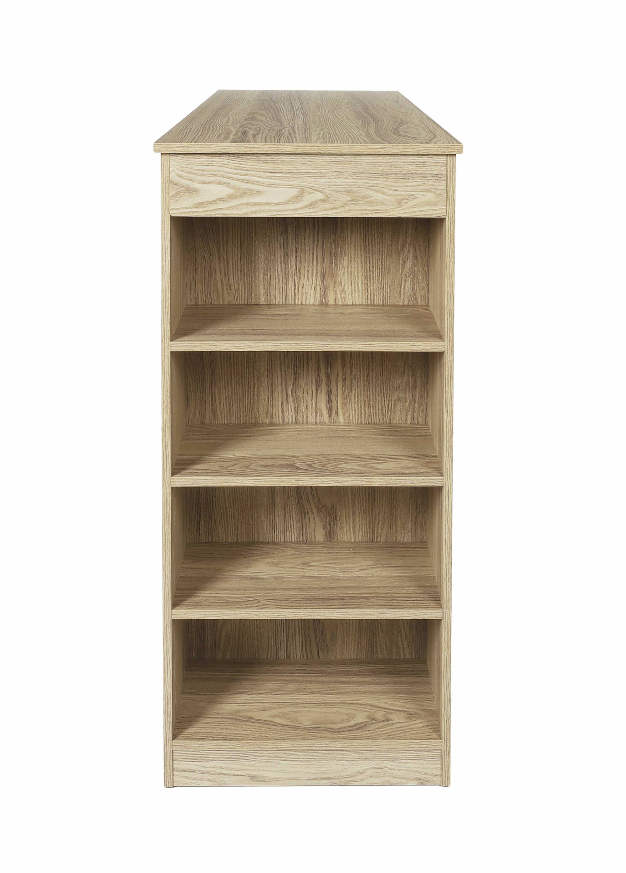 Table haute type bar avec étagère, foncé BEIGE CMP-HD7123 DE1