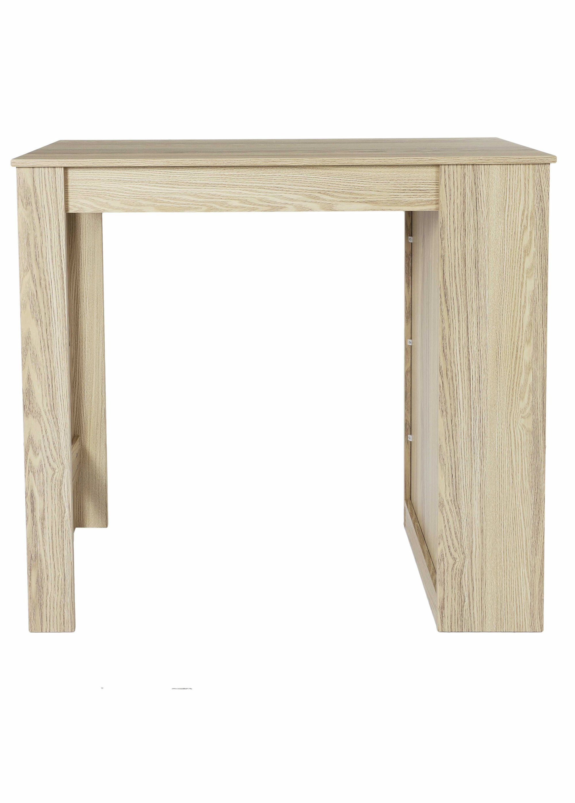 Table haute type bar avec étagère, foncé BEIGE CMP-HD7123 DE2