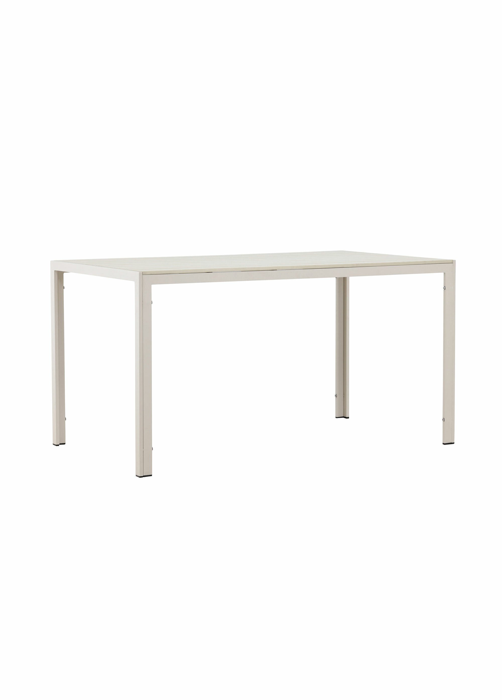 Table outdoor rectangle aluminium, 140cm BEIGE VEN-9809-100 FA1