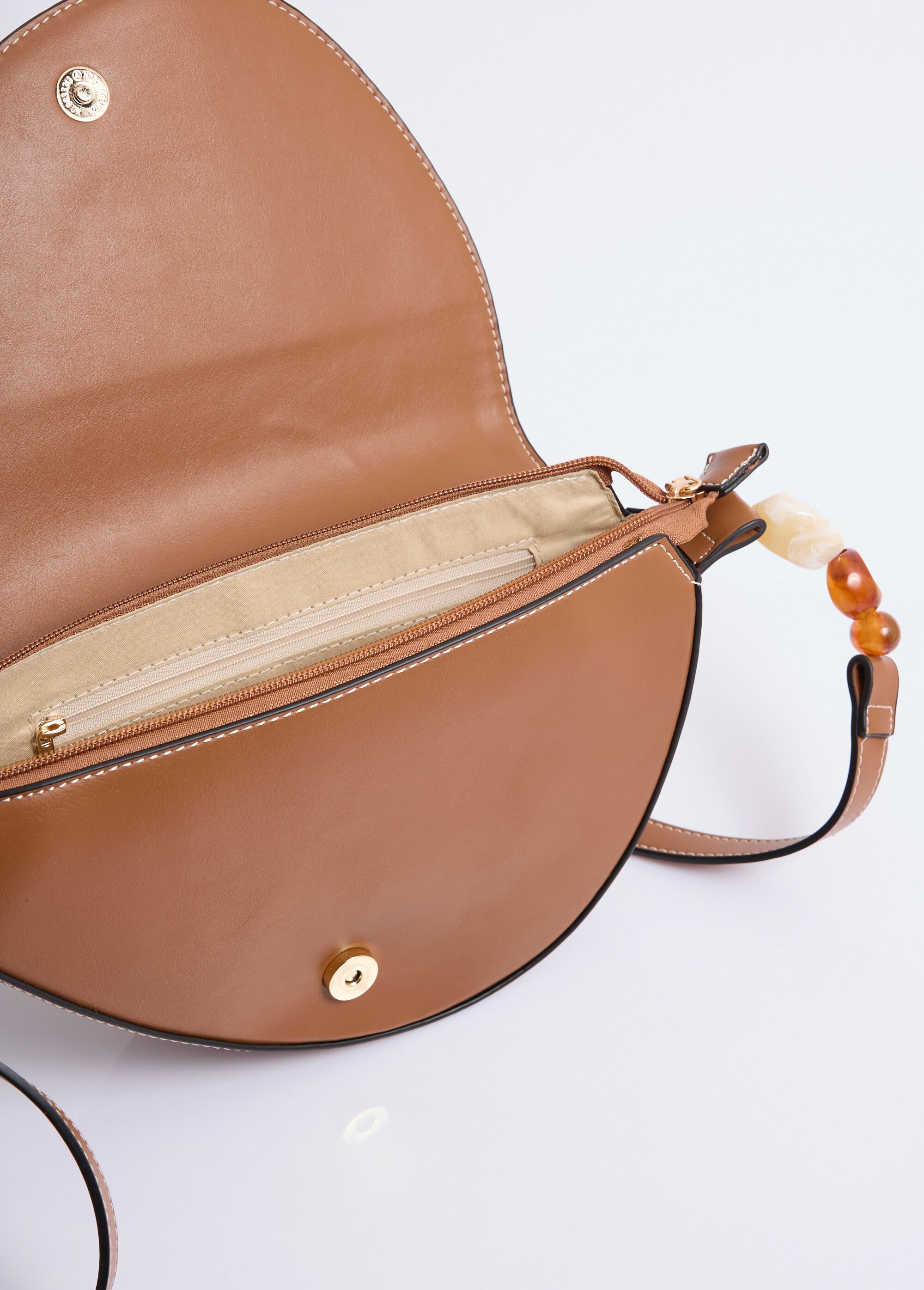 Sac à main bohème avec détails fantaisie Femme Marron MIM25031 DE2