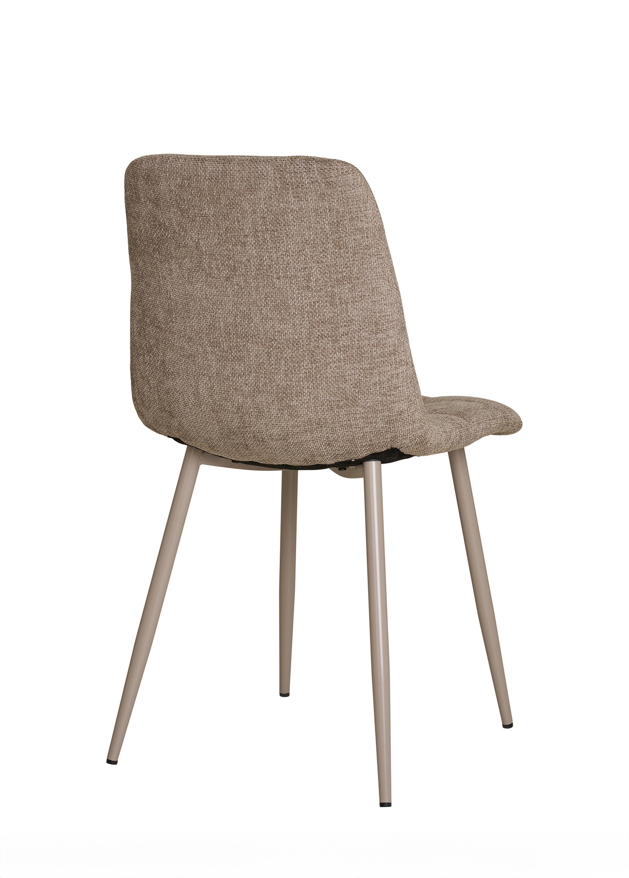 Chaise en tissu, allure contemporaine GRIS HN-1001198 DO1