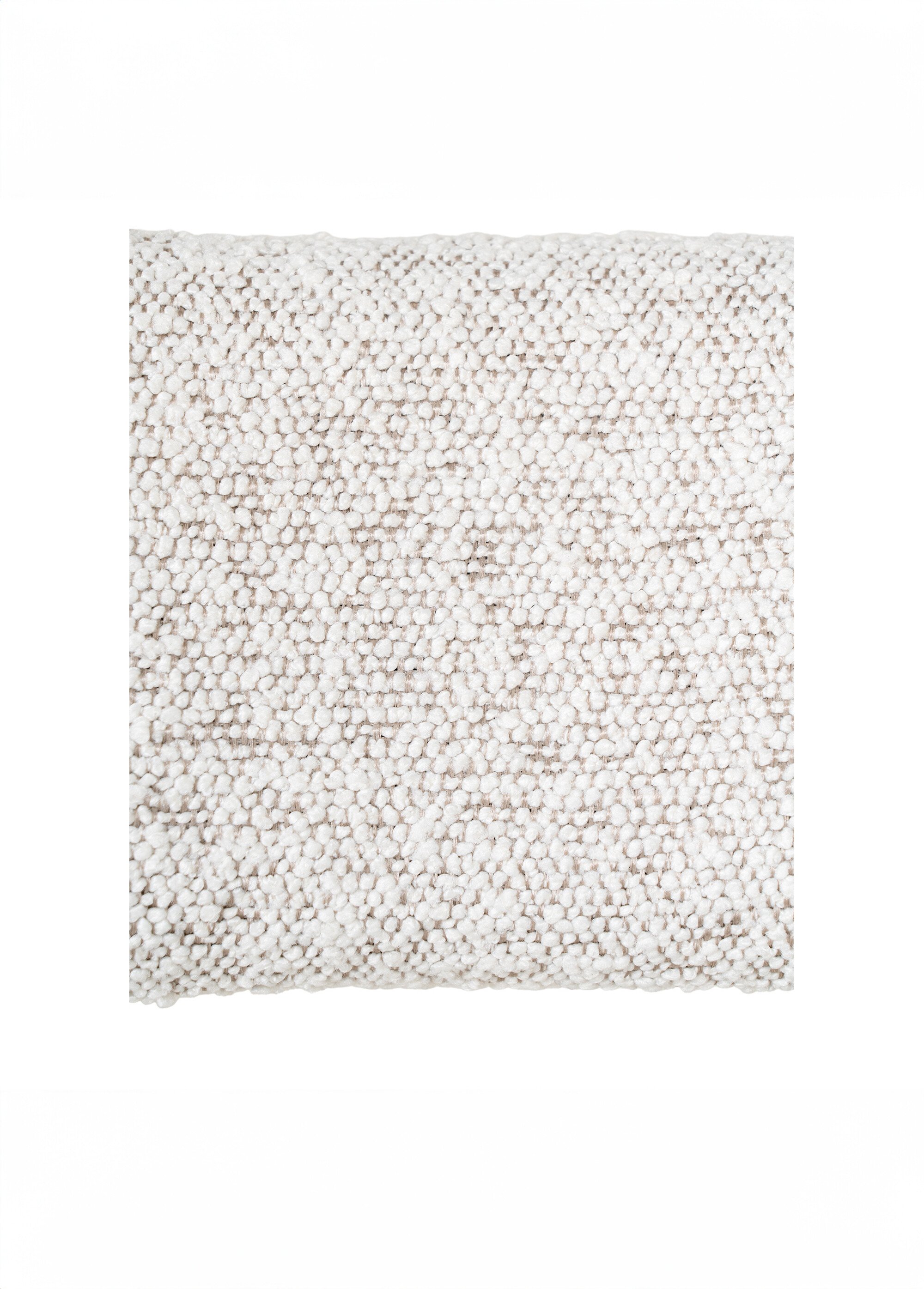 Chaise tissu bouclette et pieds métal