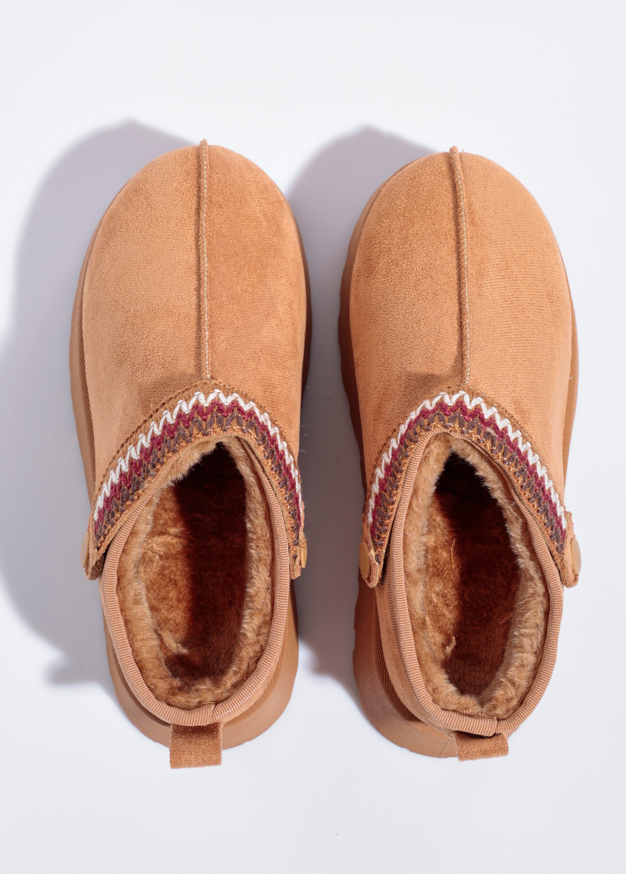 Mules compensées fourrées patte fantaisie Femme Beige QUIZ9003 OV1