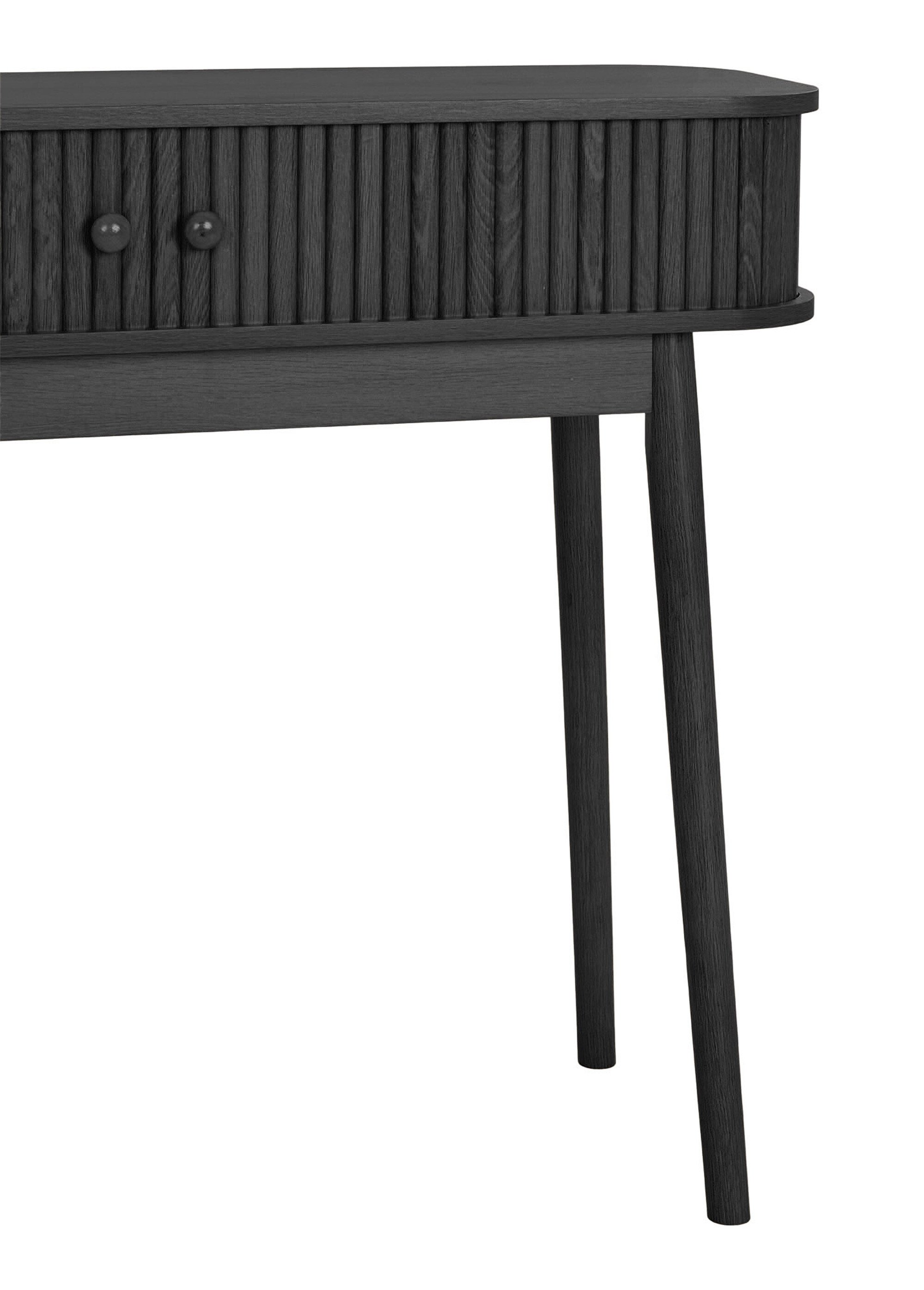 Console avec portes façon volets NIKKO NOIR HN-2303050 DE2