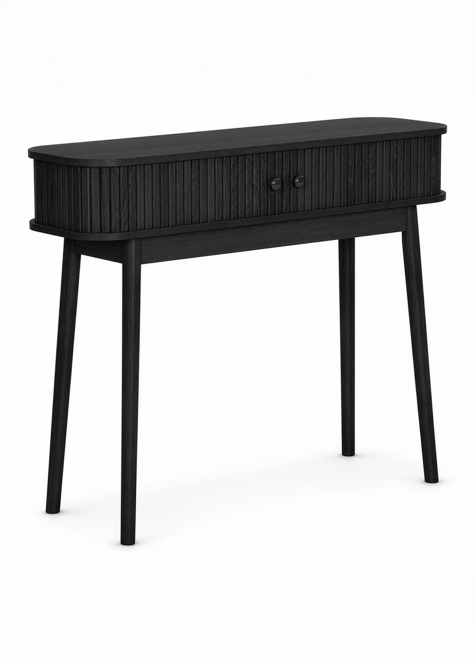 Console avec portes façon volets NIKKO NOIR HN-2303050 FA1