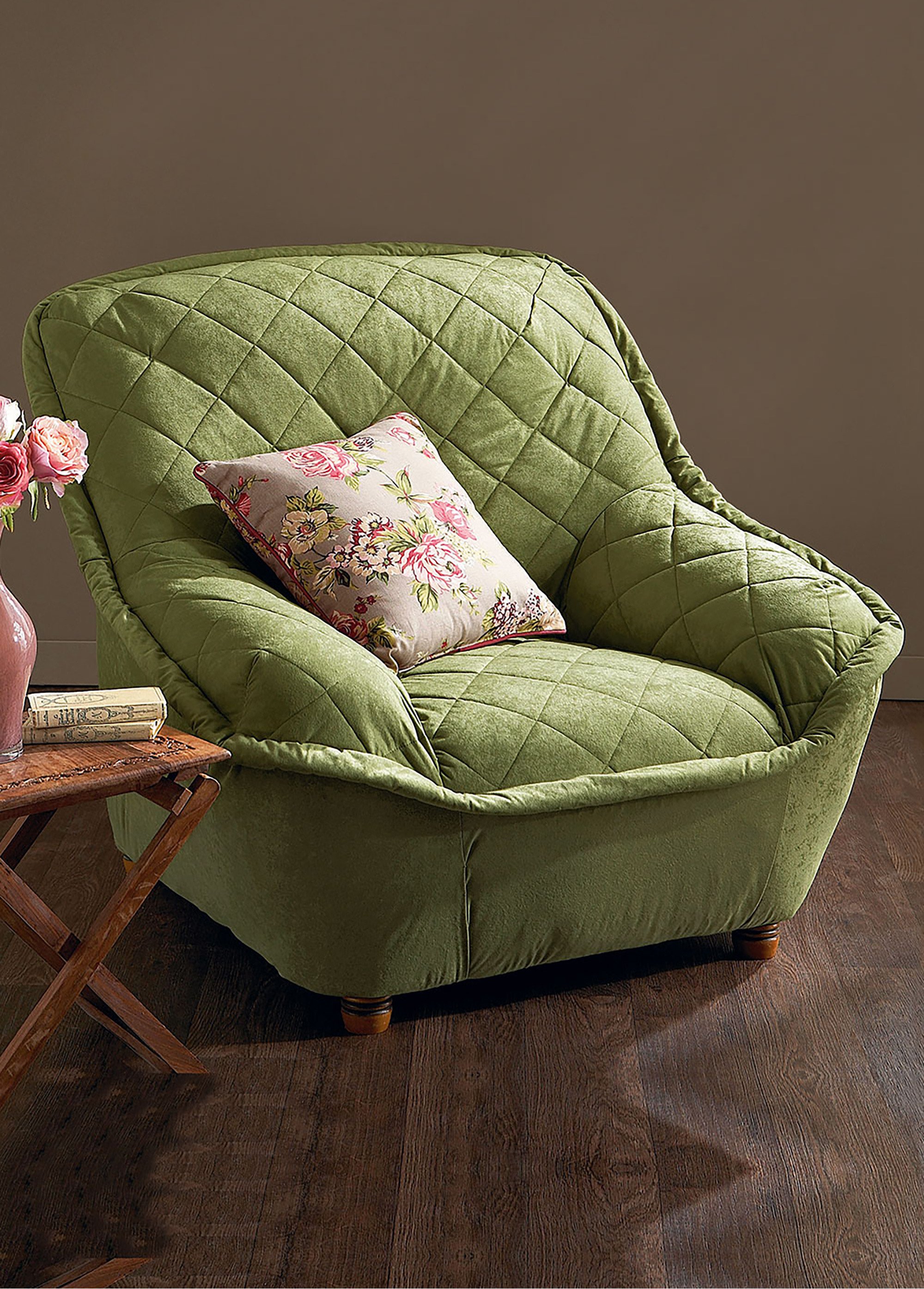 Housse préformée pour fauteuil ou canapé Vert ROUABLE DE1