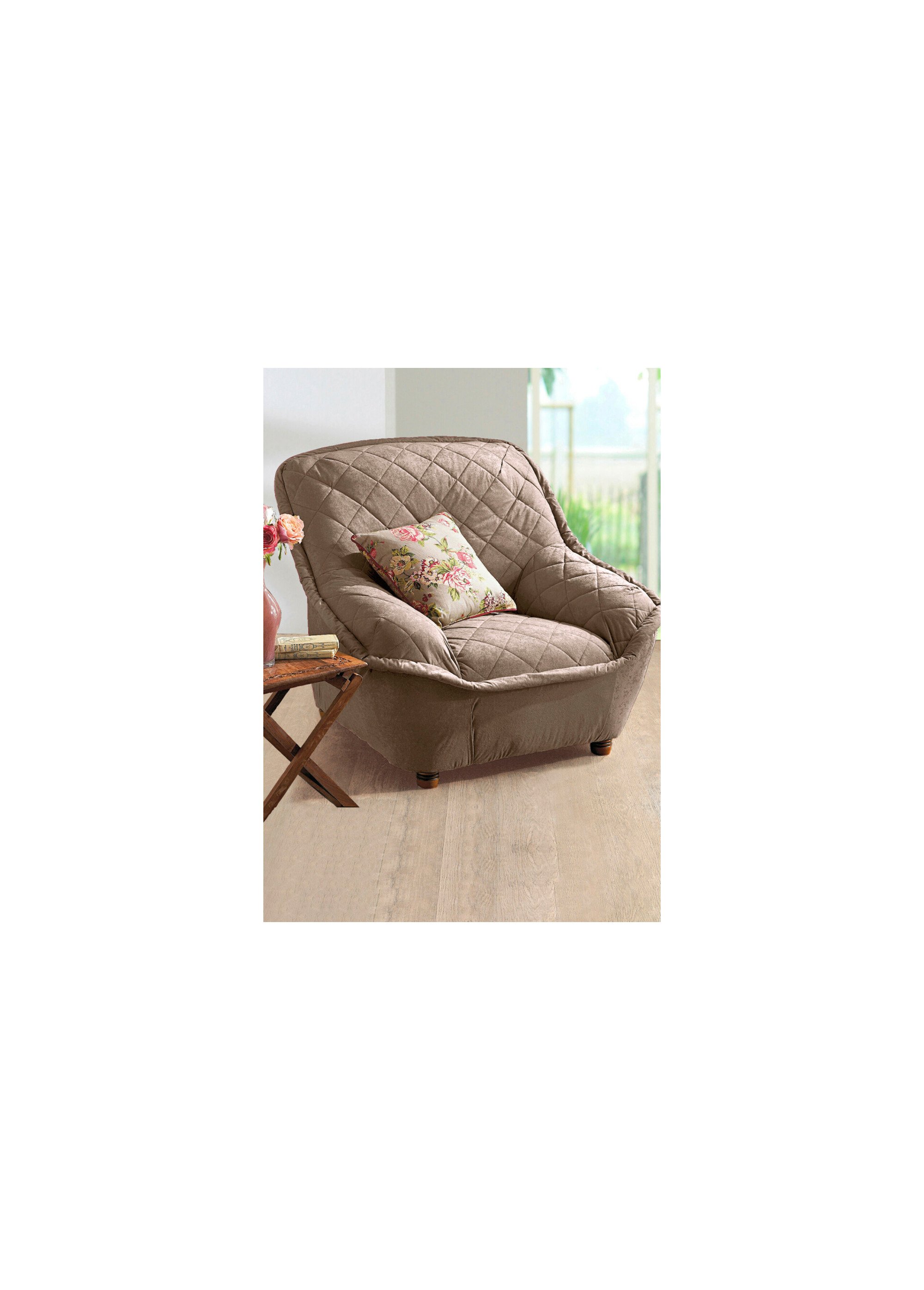 Housse préformée pour fauteuil ou canapé Marron ROUABLE DE1