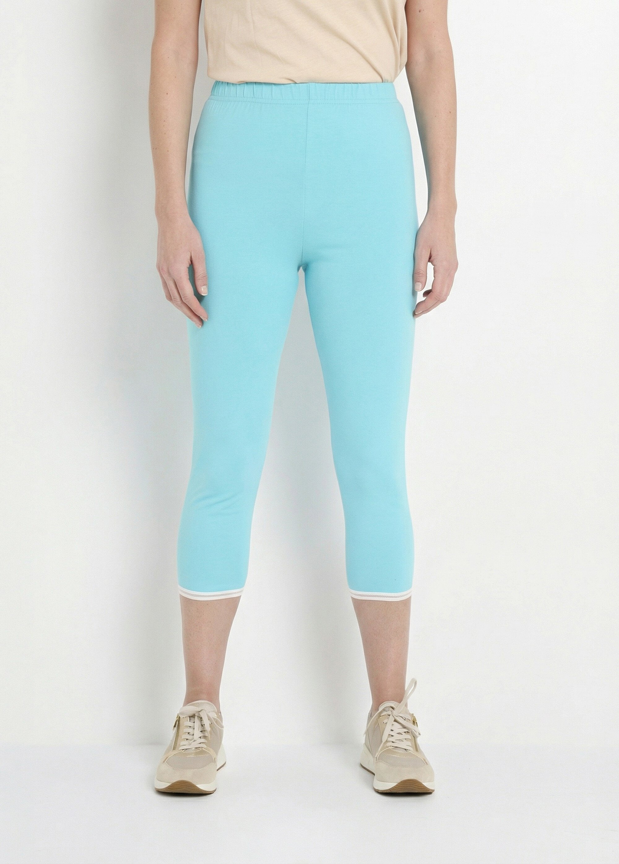 Legging court galon ajouré coton stretch Femme Bleu NUMA FA1