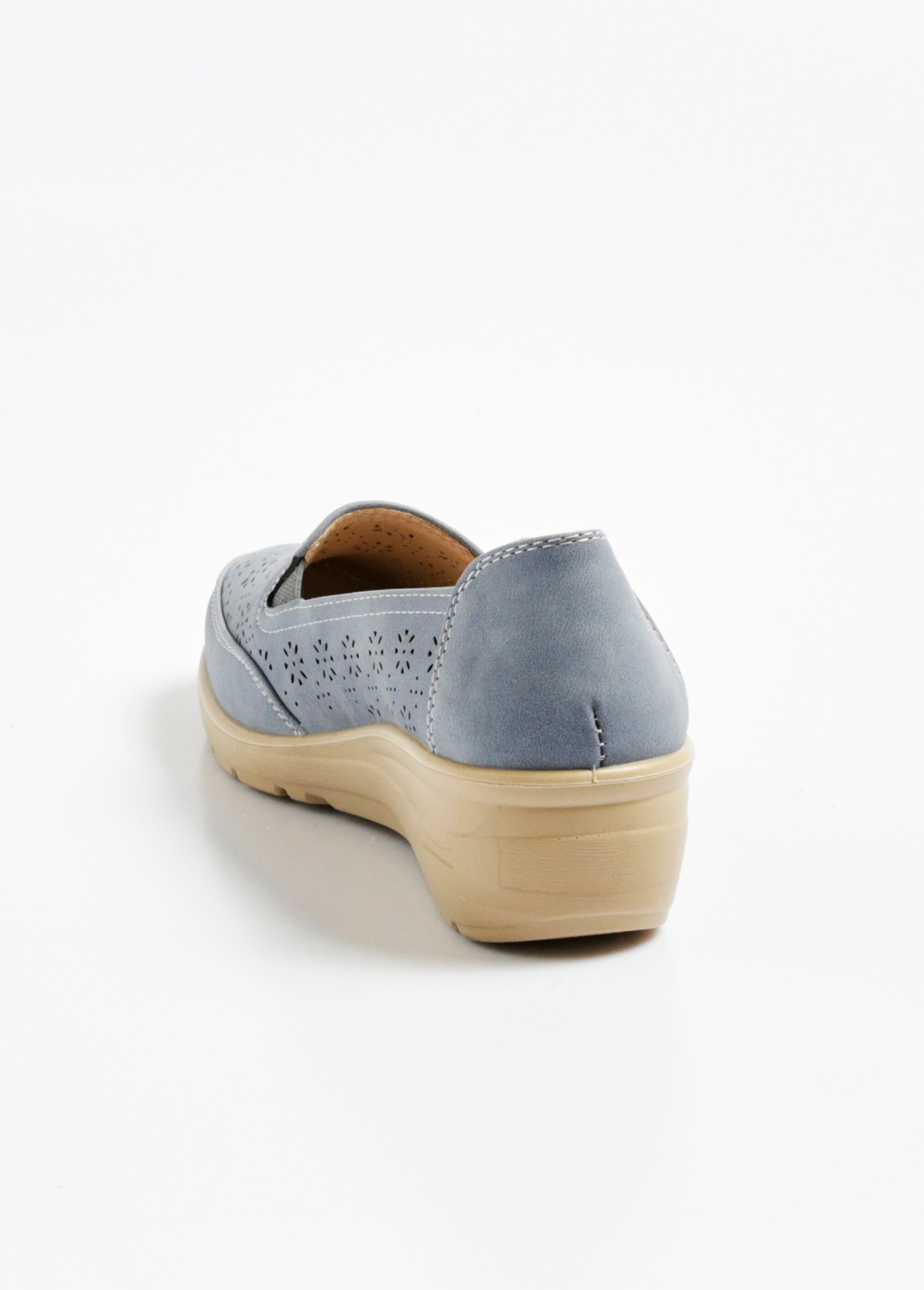 Mocassin ajouré confort élastiques côtés
