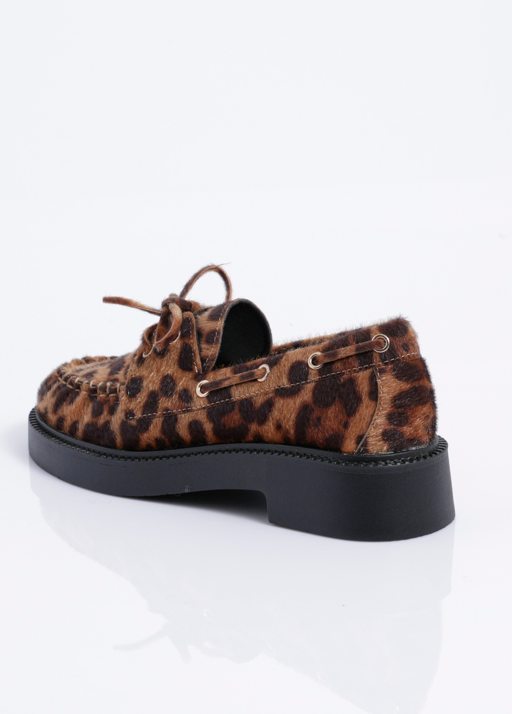 Mocassins tendance avec semelle épaisse Femme Marron COVGQ8-062 DO1