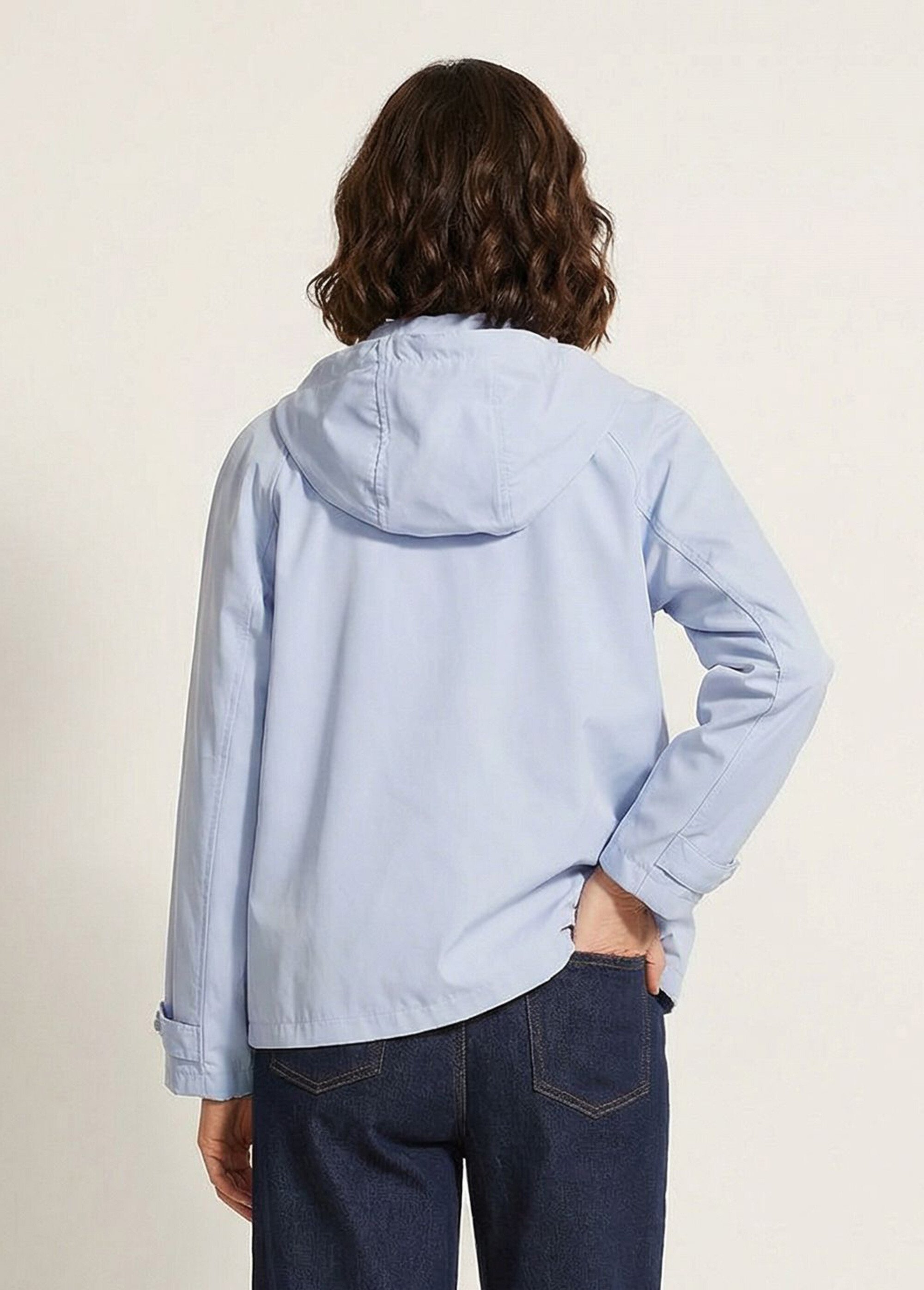 Parka courte légère déperlante Femme Bleu TIYA DO1