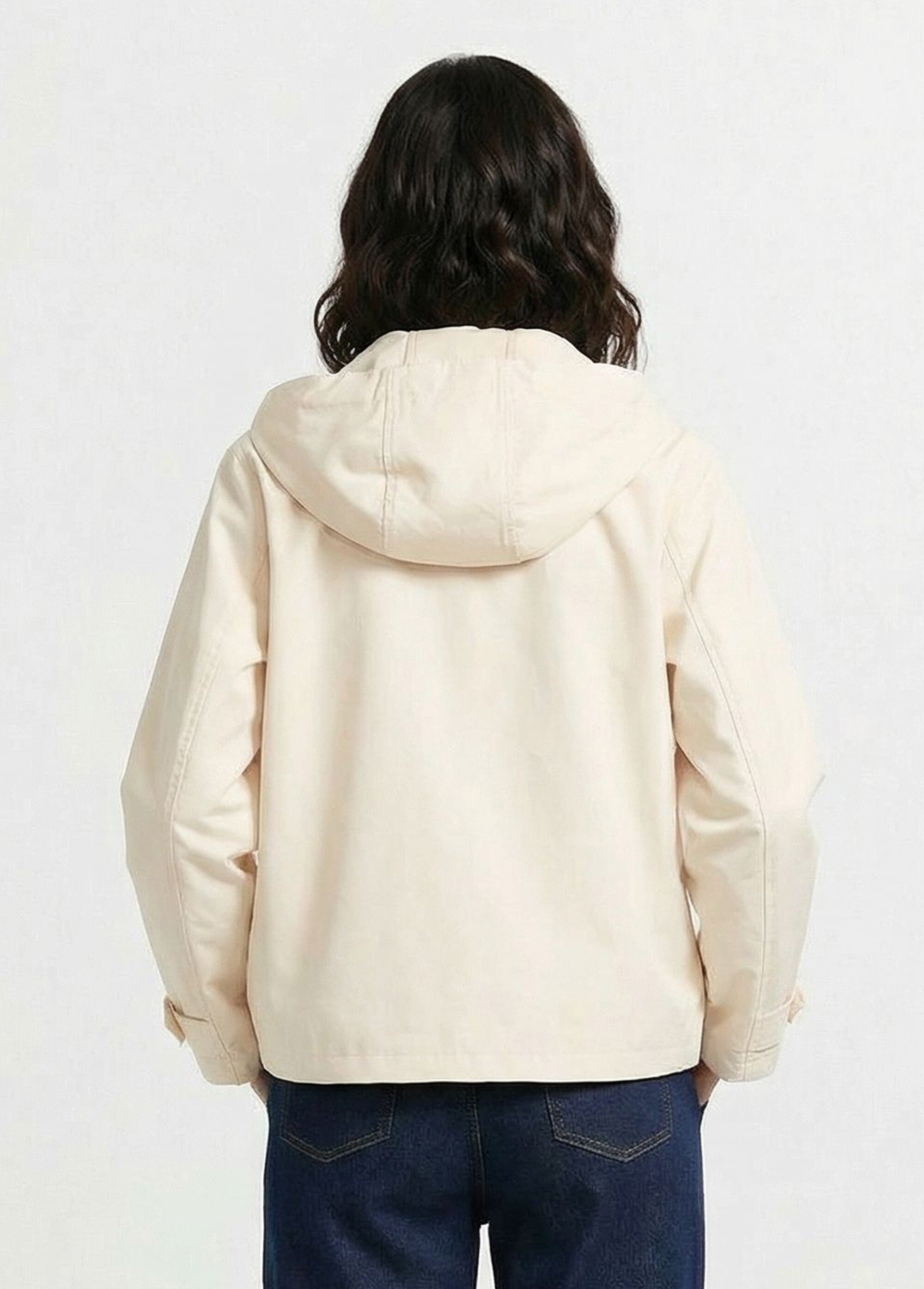 Parka courte légère déperlante Femme Beige TIYA DO1