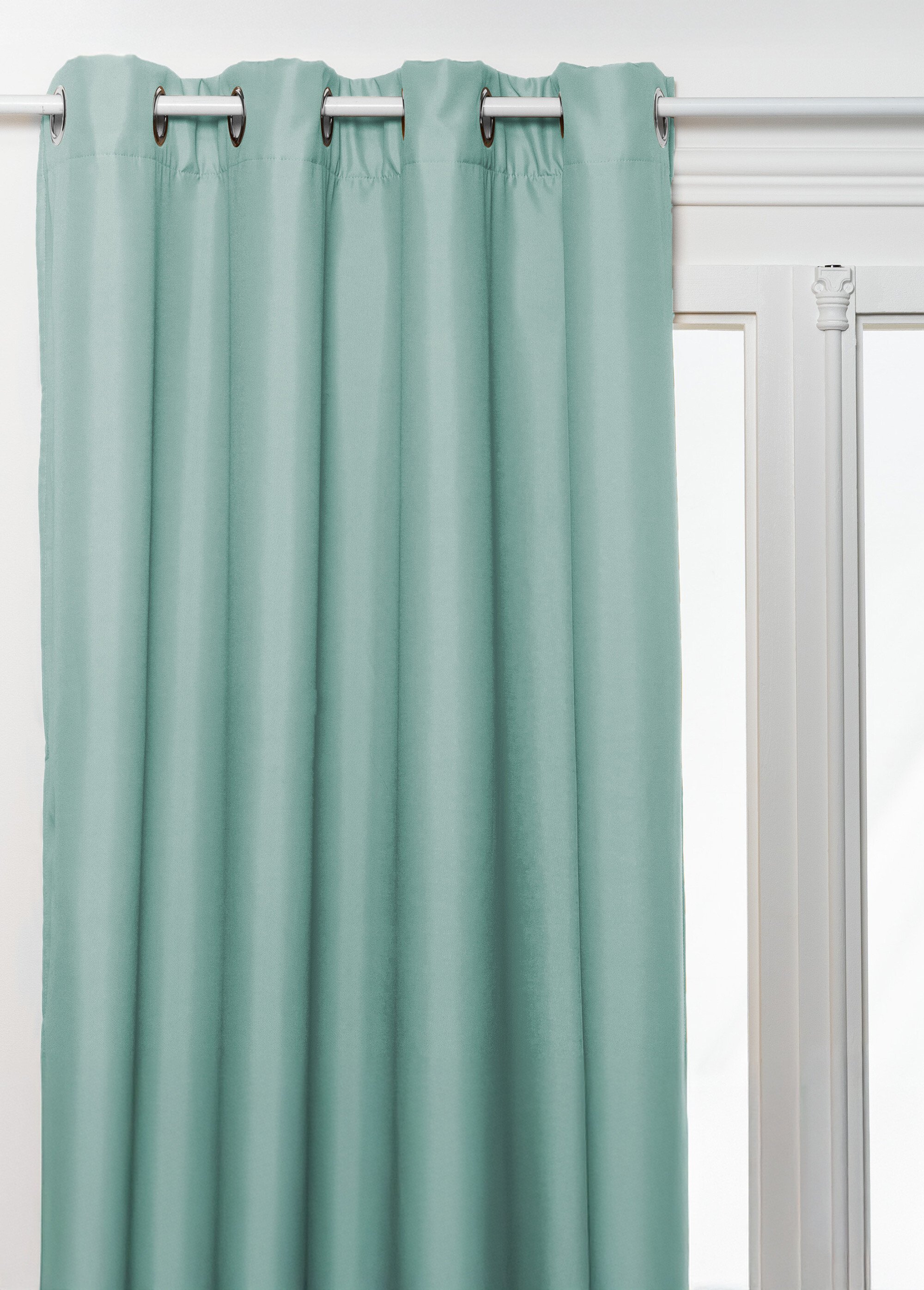 Rideau isolant oeillets métal, 140x260cm Vert JJA-131511 FA1