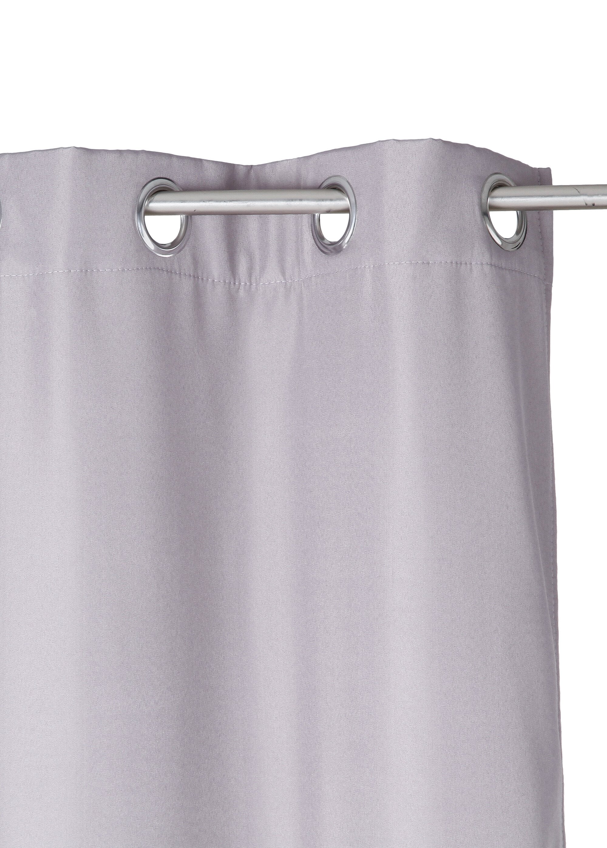 Rideau isolant oeillets métal, 140x260cm Gris JJA-131511 DE1