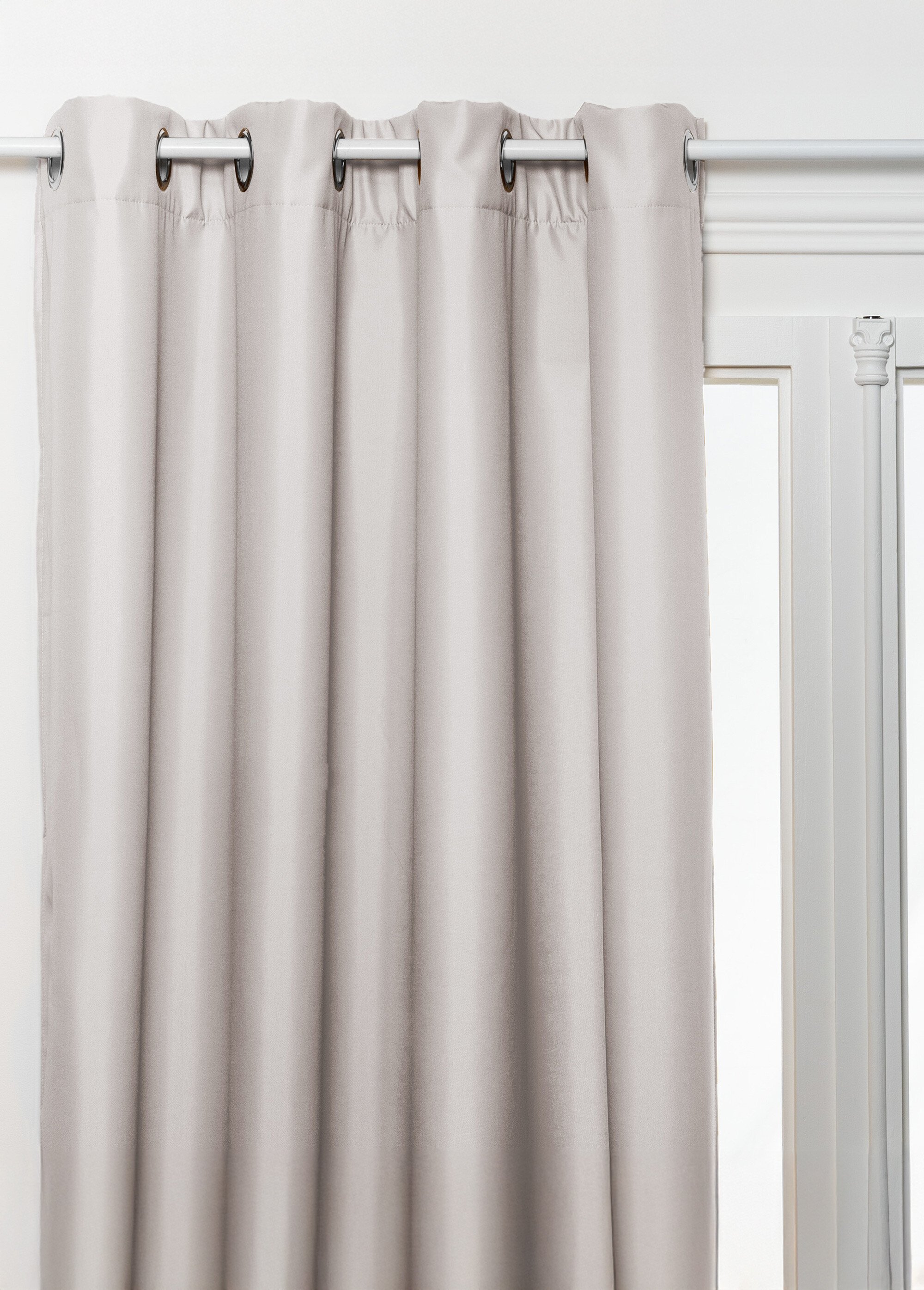 Rideau isolant oeillets métal, 140x260cm Beige JJA-131511 FA1