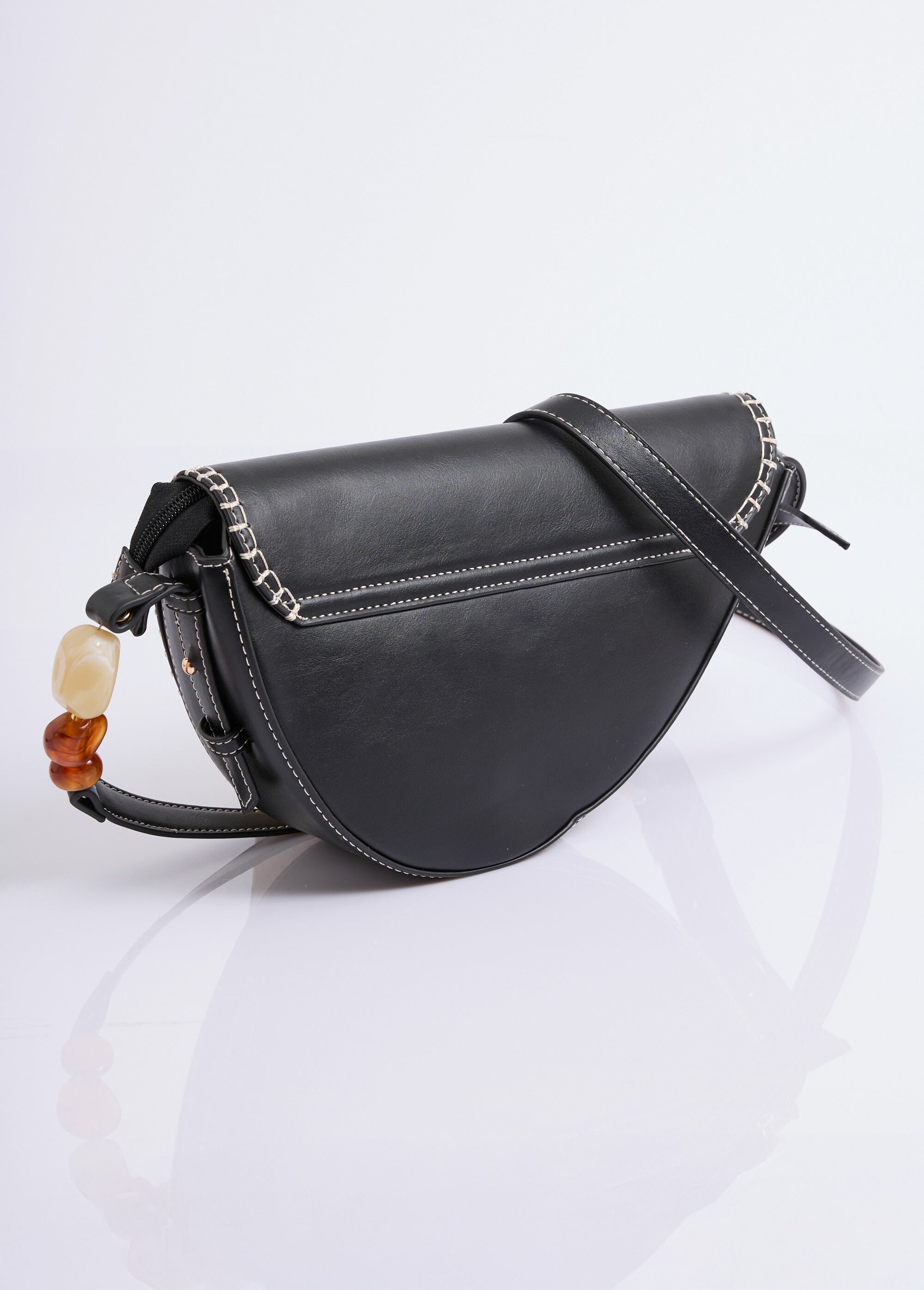 Sac à main bohème avec détails fantaisie Femme Noir MIM25031 DO1