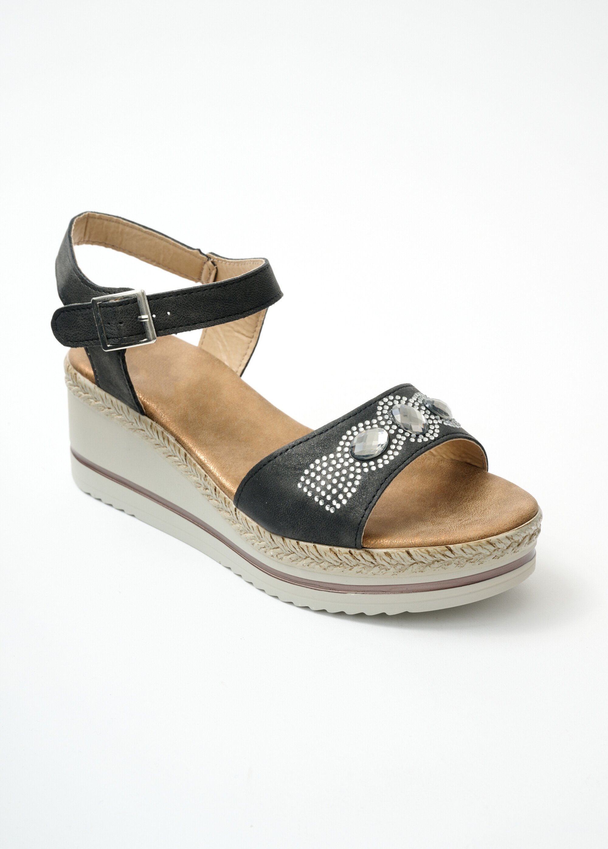 Sandales vegan largeur confort plateforme