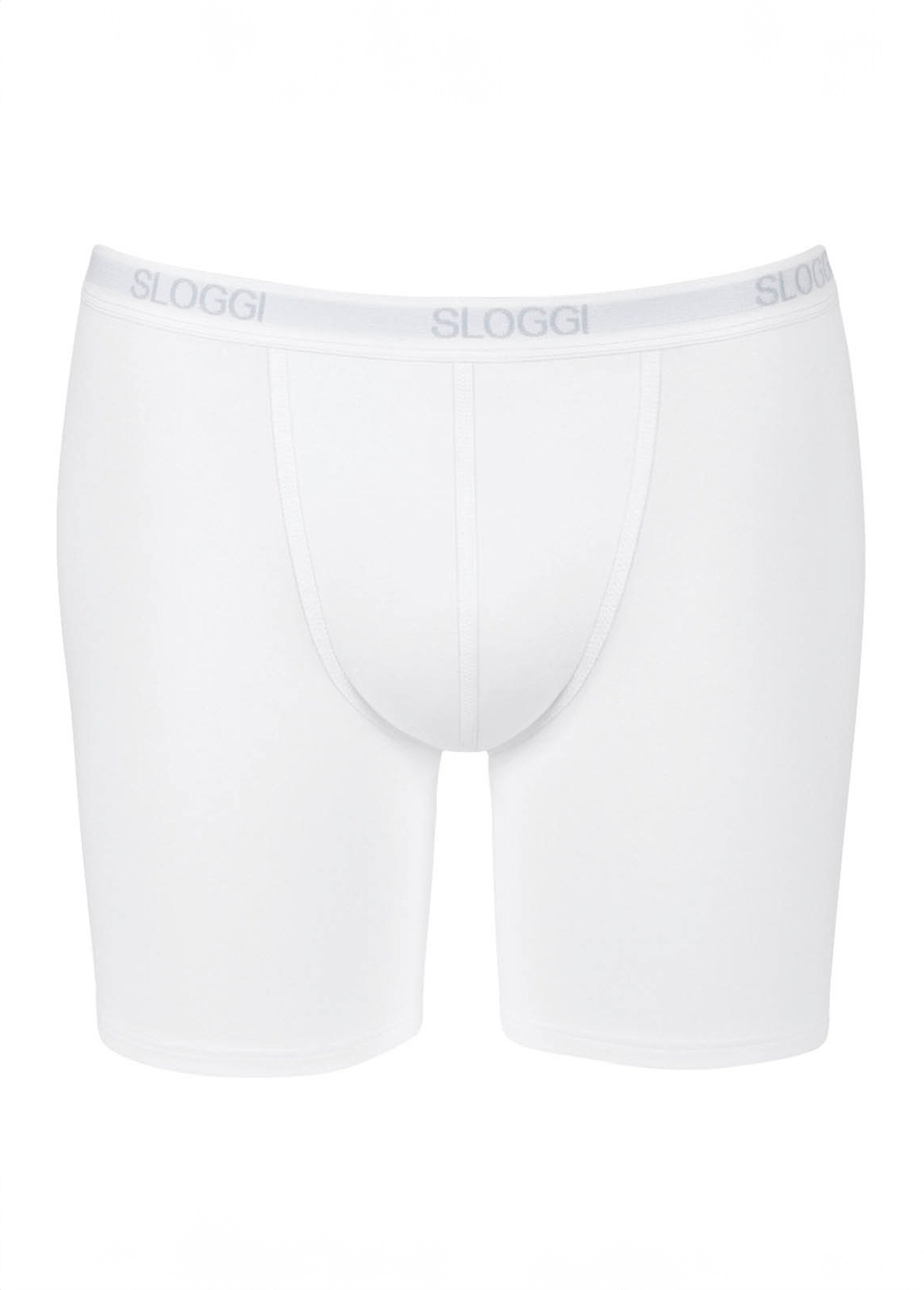 Boxers longs fermés, ceinture élastiquée Homme Blanc IDOP-3 AP1