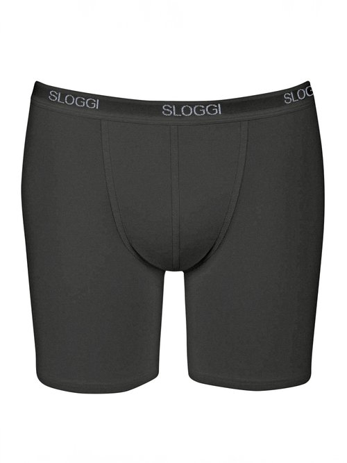 Boxers longs fermés, ceinture élastiquée Homme Noir IDOP-3 AP1