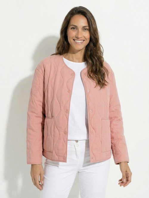 Veste matelassée zippée sans col Femme Orange TIBOU FA1