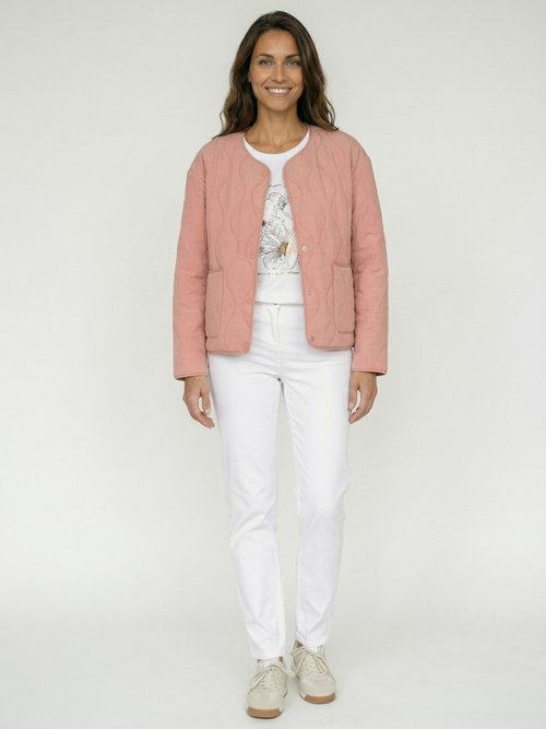 Veste matelassée zippée sans col Femme Orange TIBOU SF1