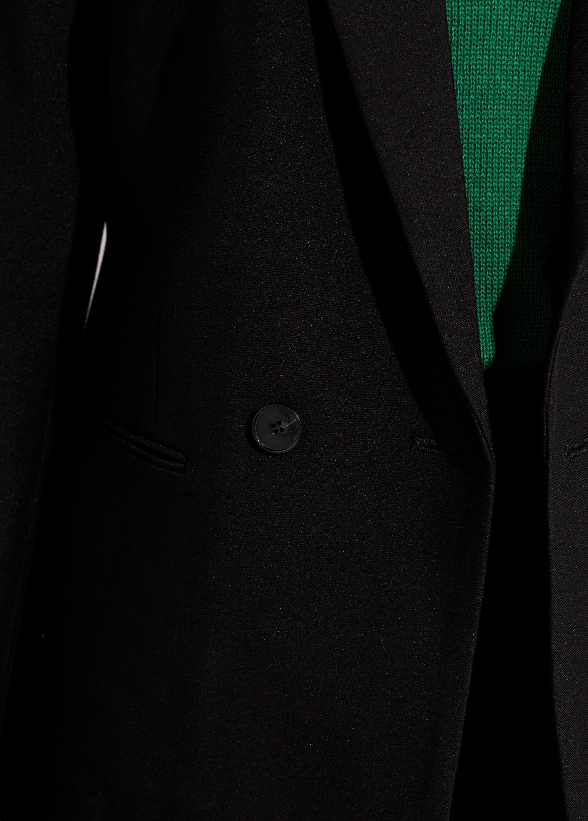 Veste tailleur unie fluide double boutonnage