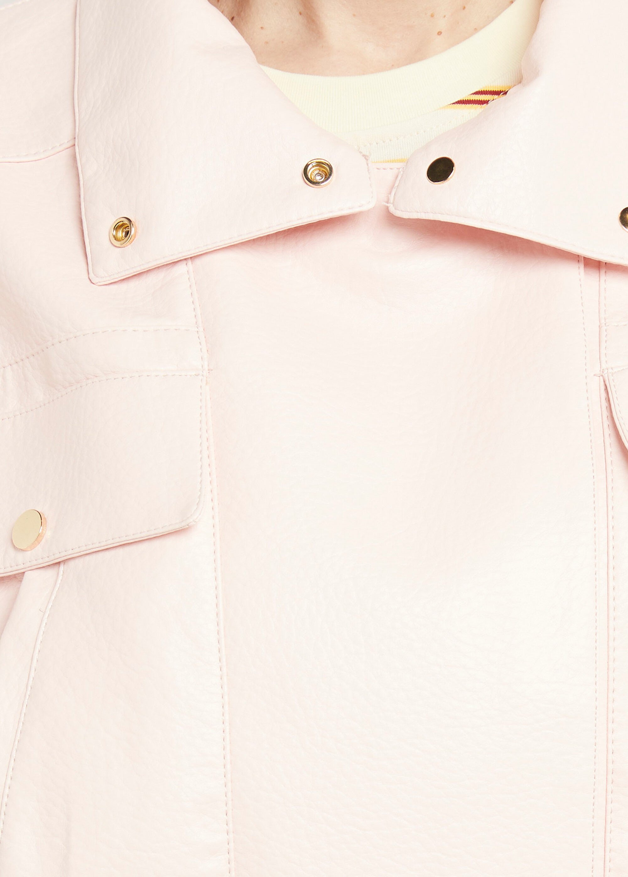 Blouson style vintage en simili cuir