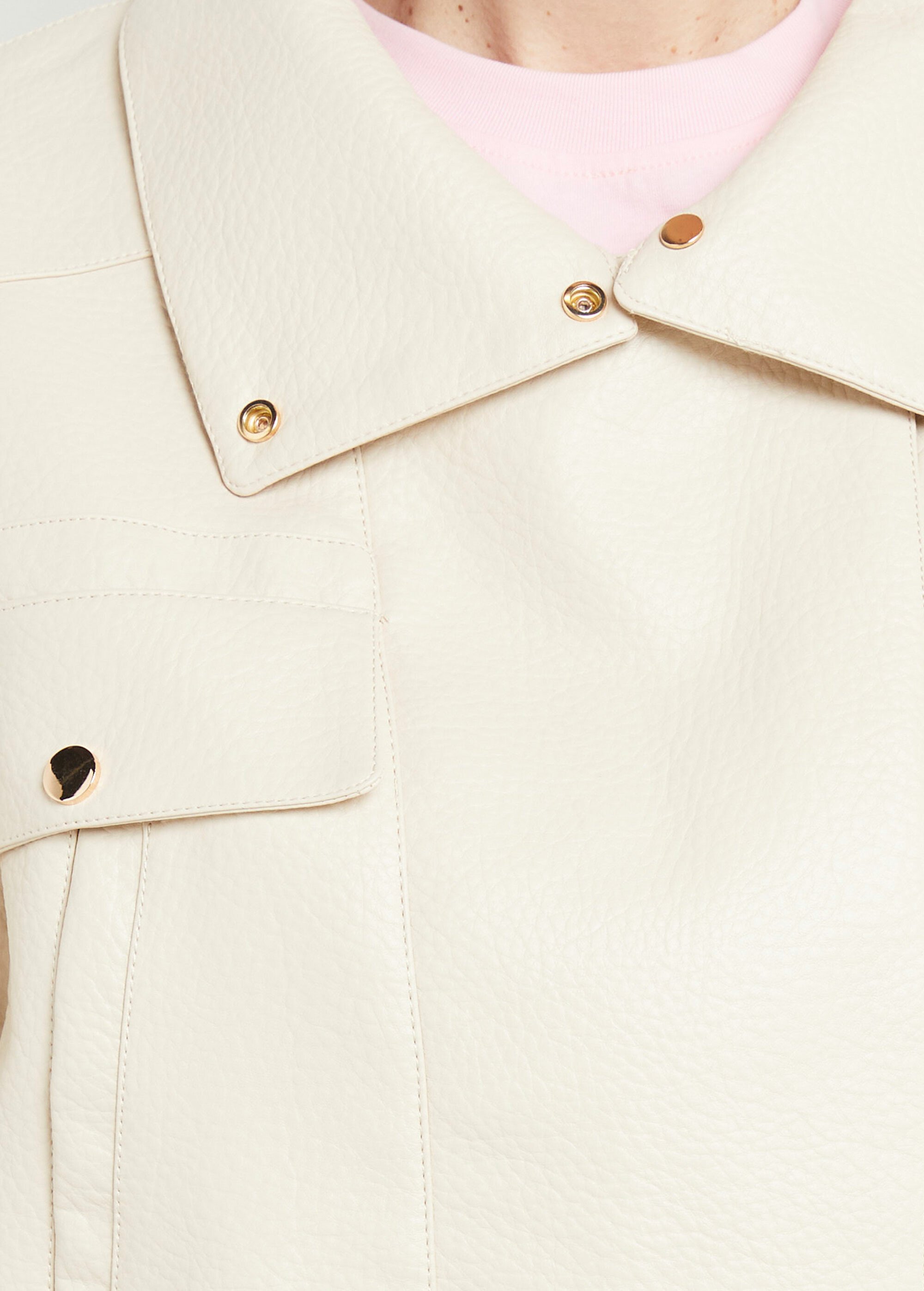 Blouson style vintage en simili cuir