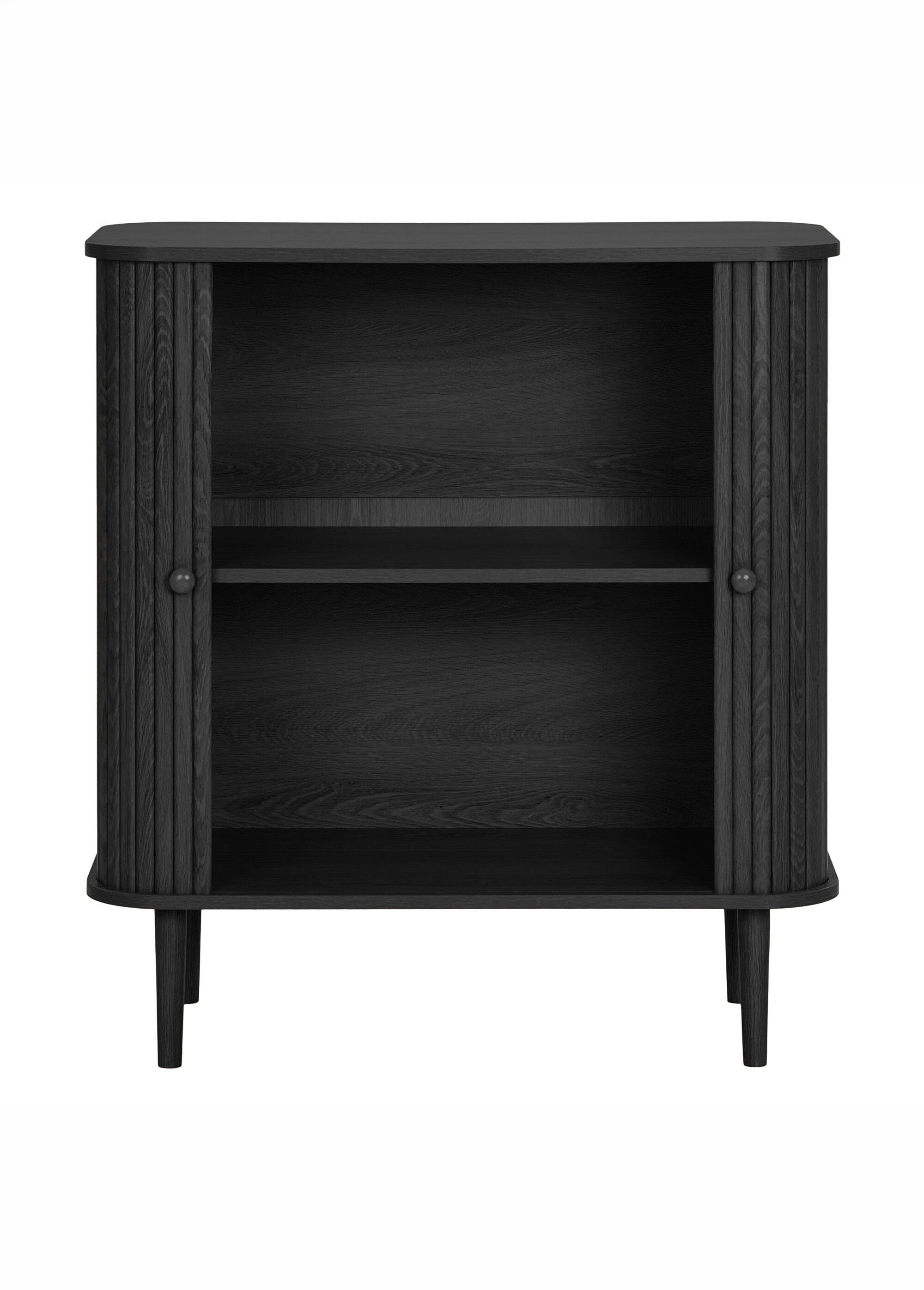 Buffet avec portes façon volets NIKKO NOIR HN-3103000 DE1