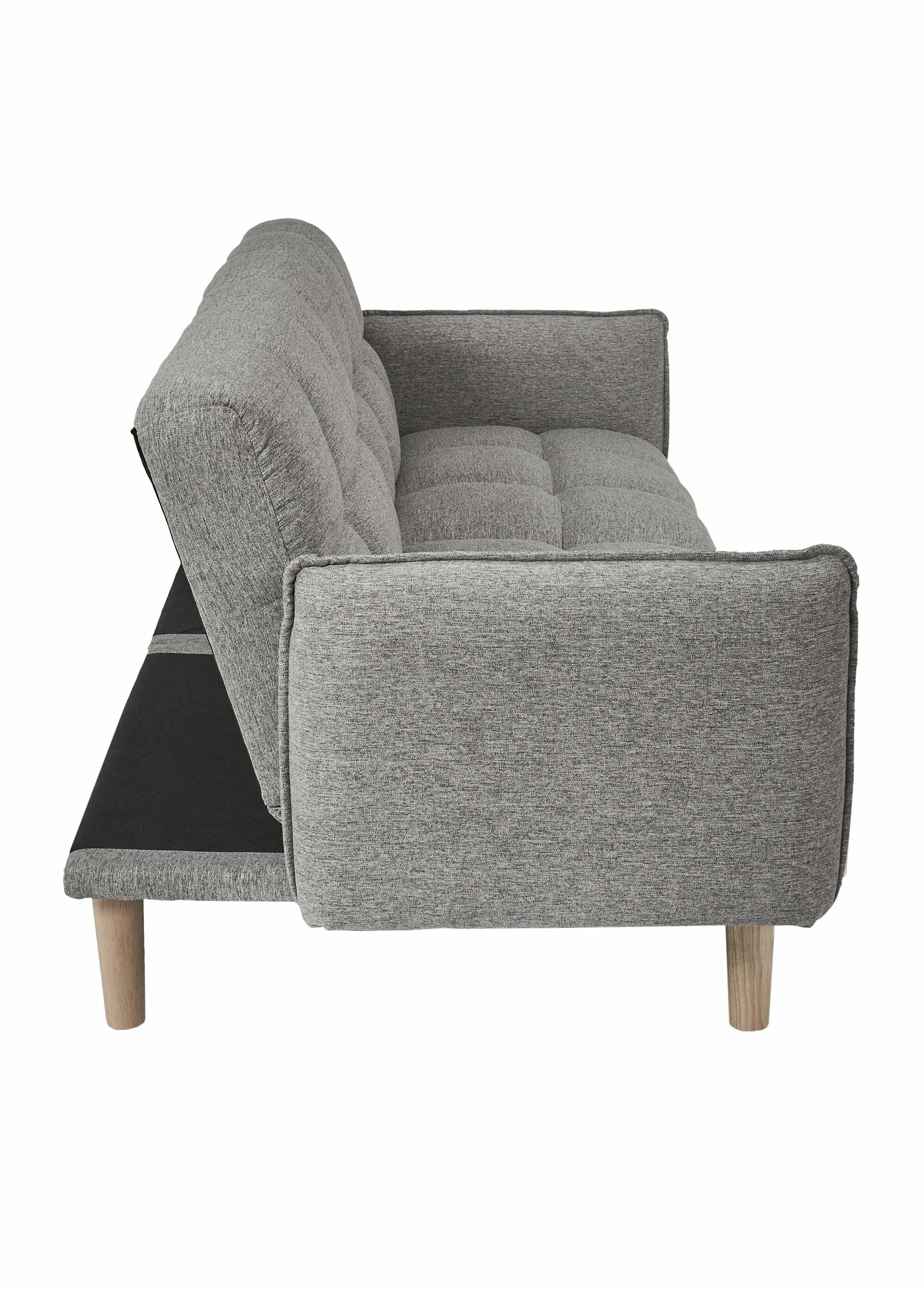 Canapé convertible avec capitons