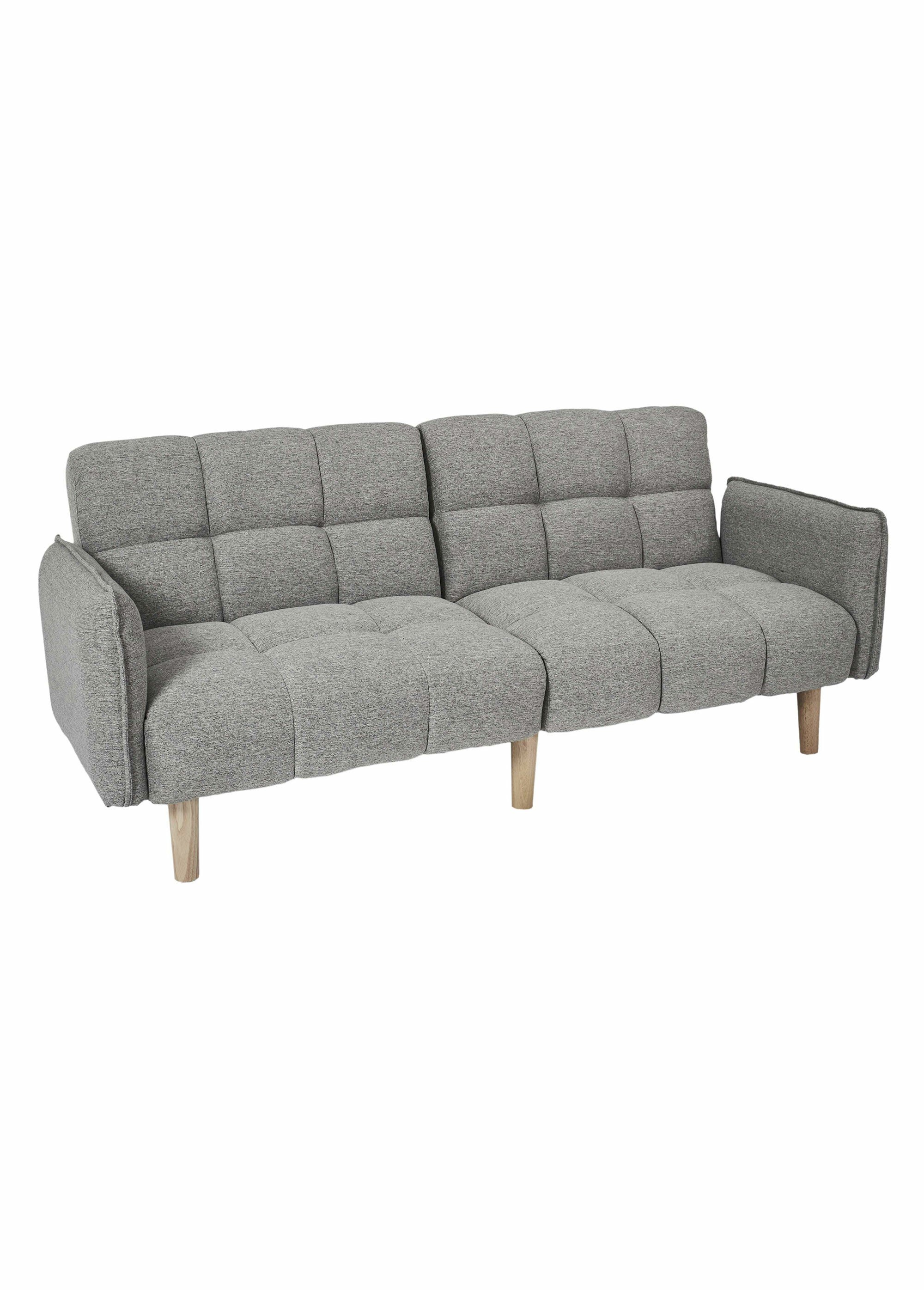 Canapé convertible avec capitons GRIS CMP-HD0149 FA1