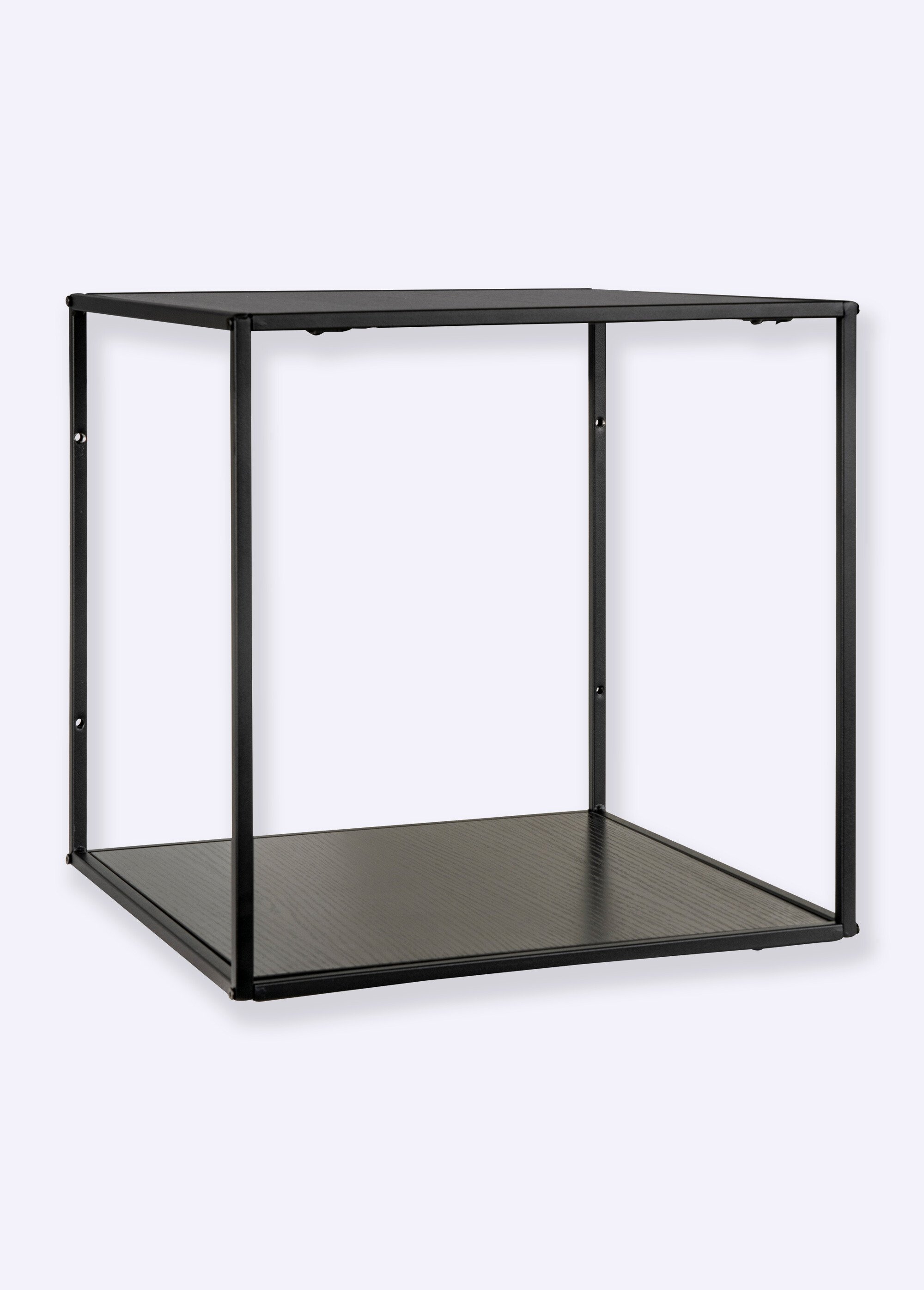 Étagère murale carrée acier, à fixer NOIR HN-4282240 FA1