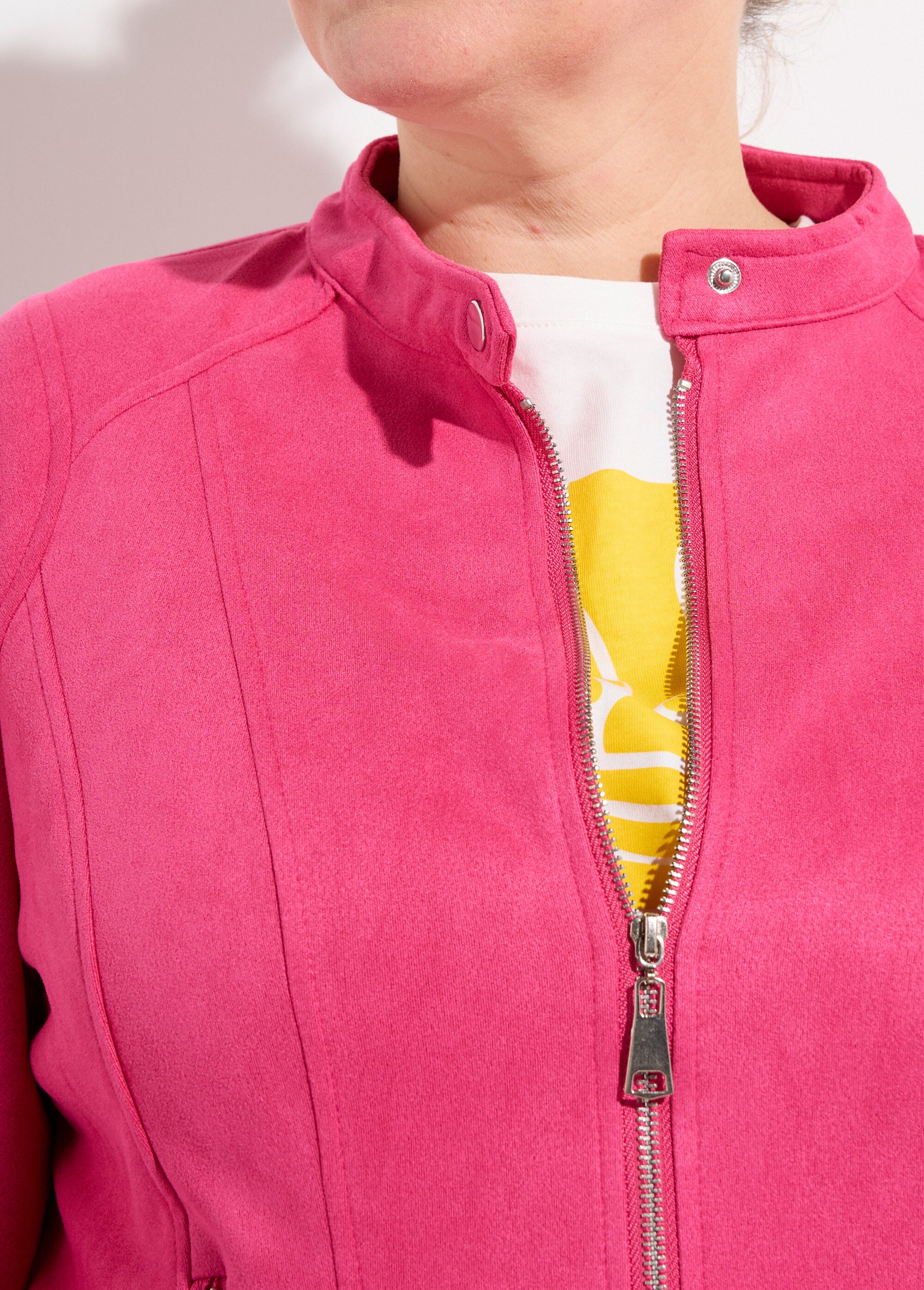 Veste courte suédine style perfecto