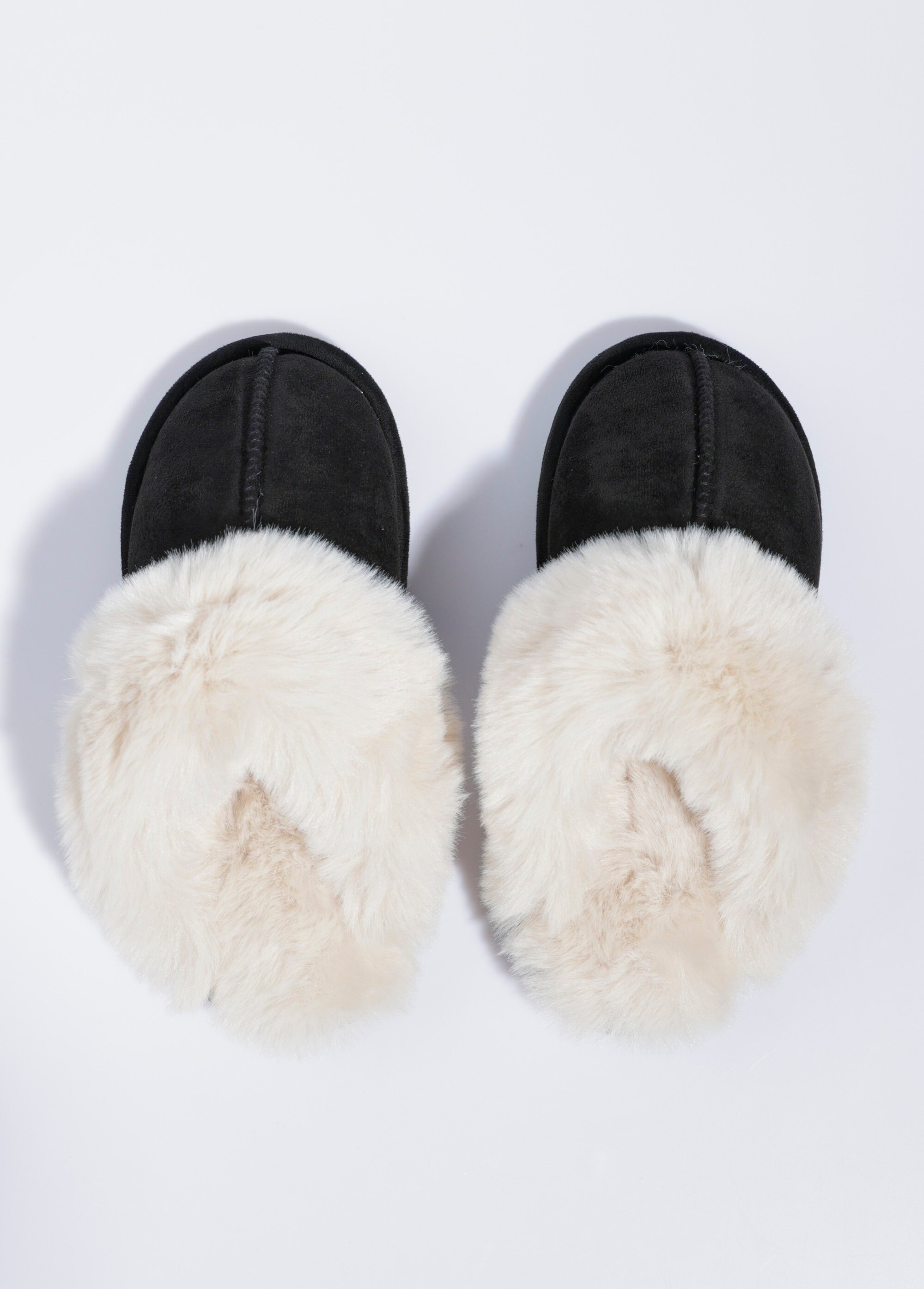 Chaussons Mules Femme Noir LBDKB6010-12PS OV1