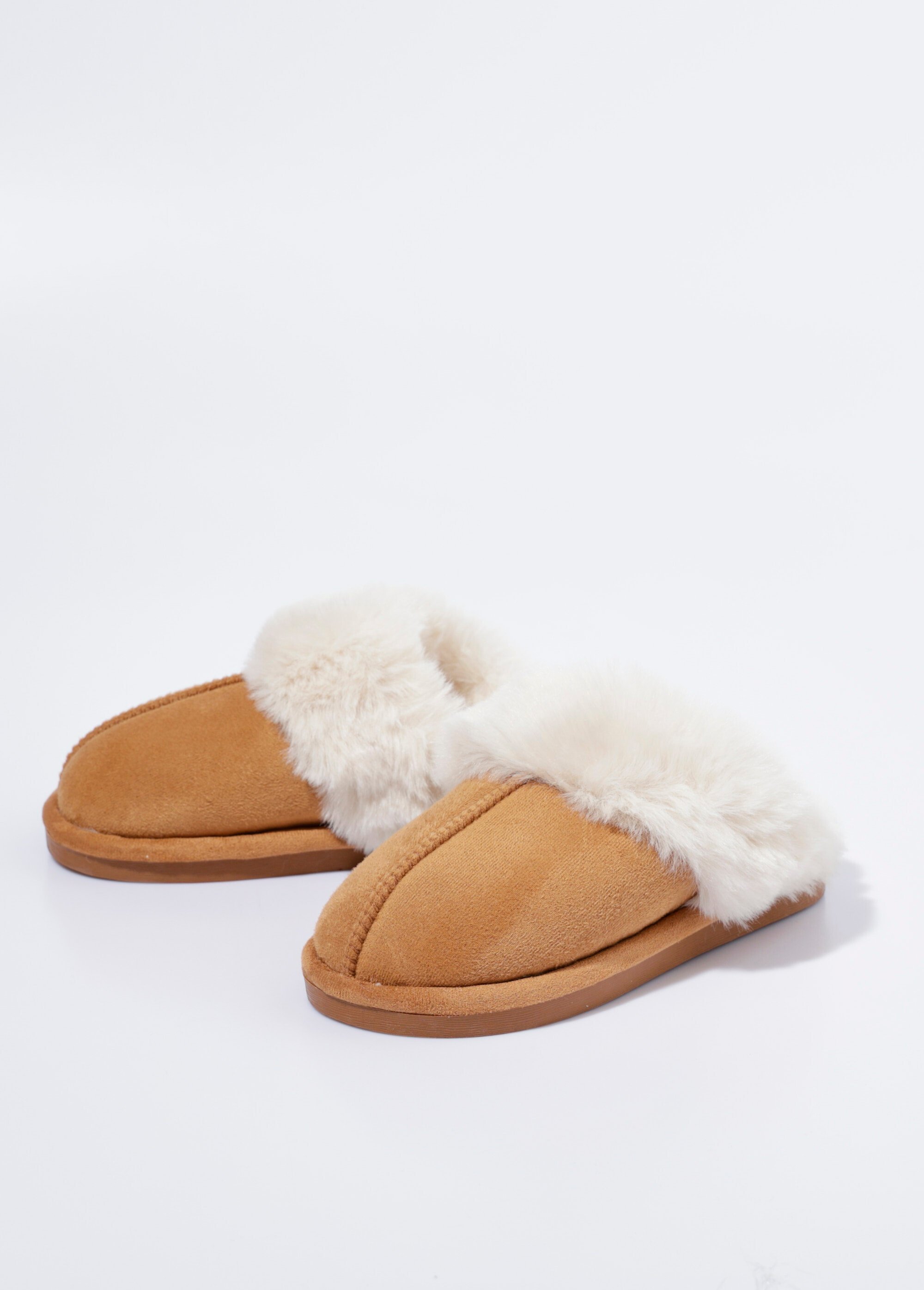 Chaussons Mules Femme Beige LBDKB6010-12PS DE1