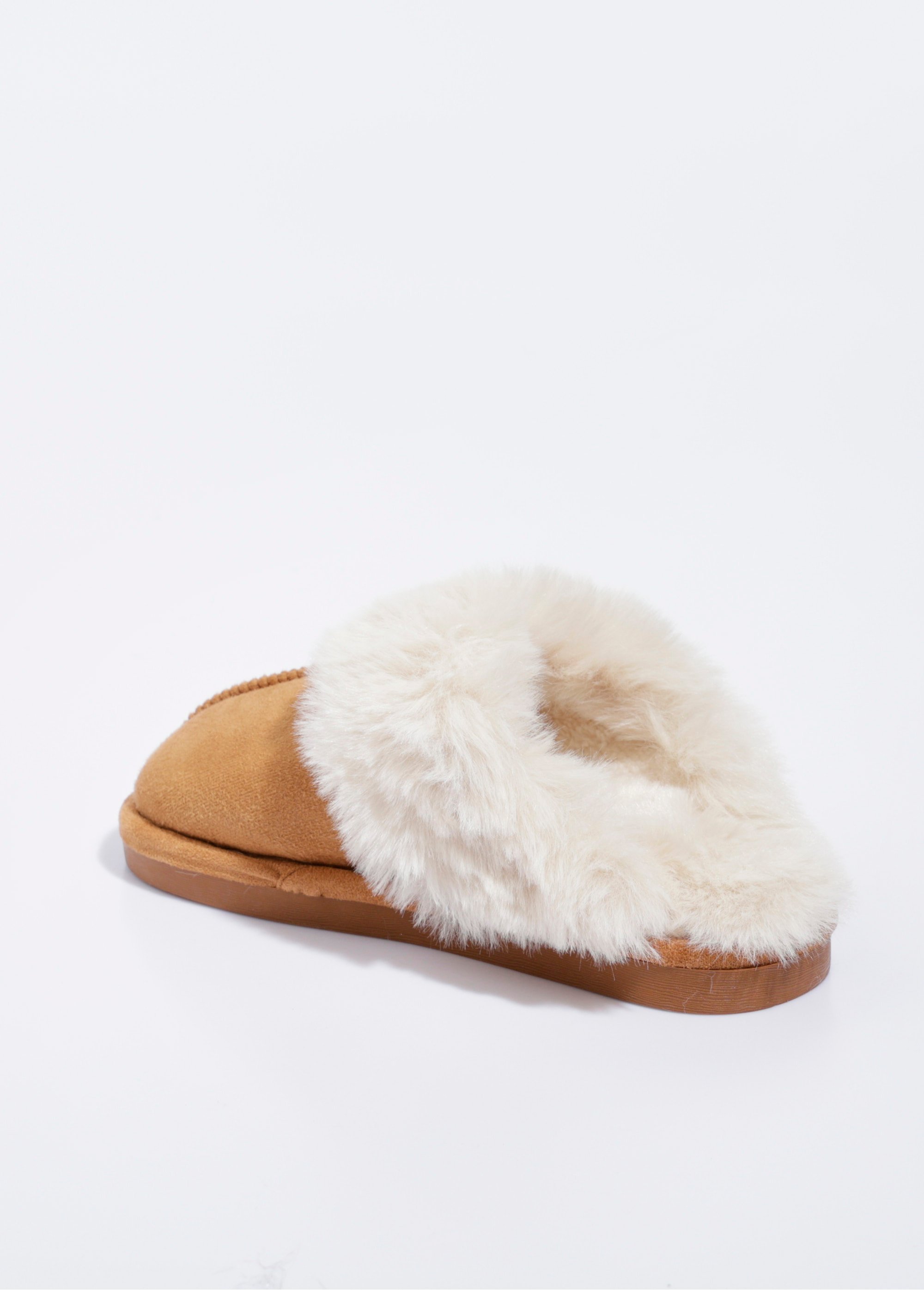 Chaussons Mules Femme Beige LBDKB6010-12PS DO1