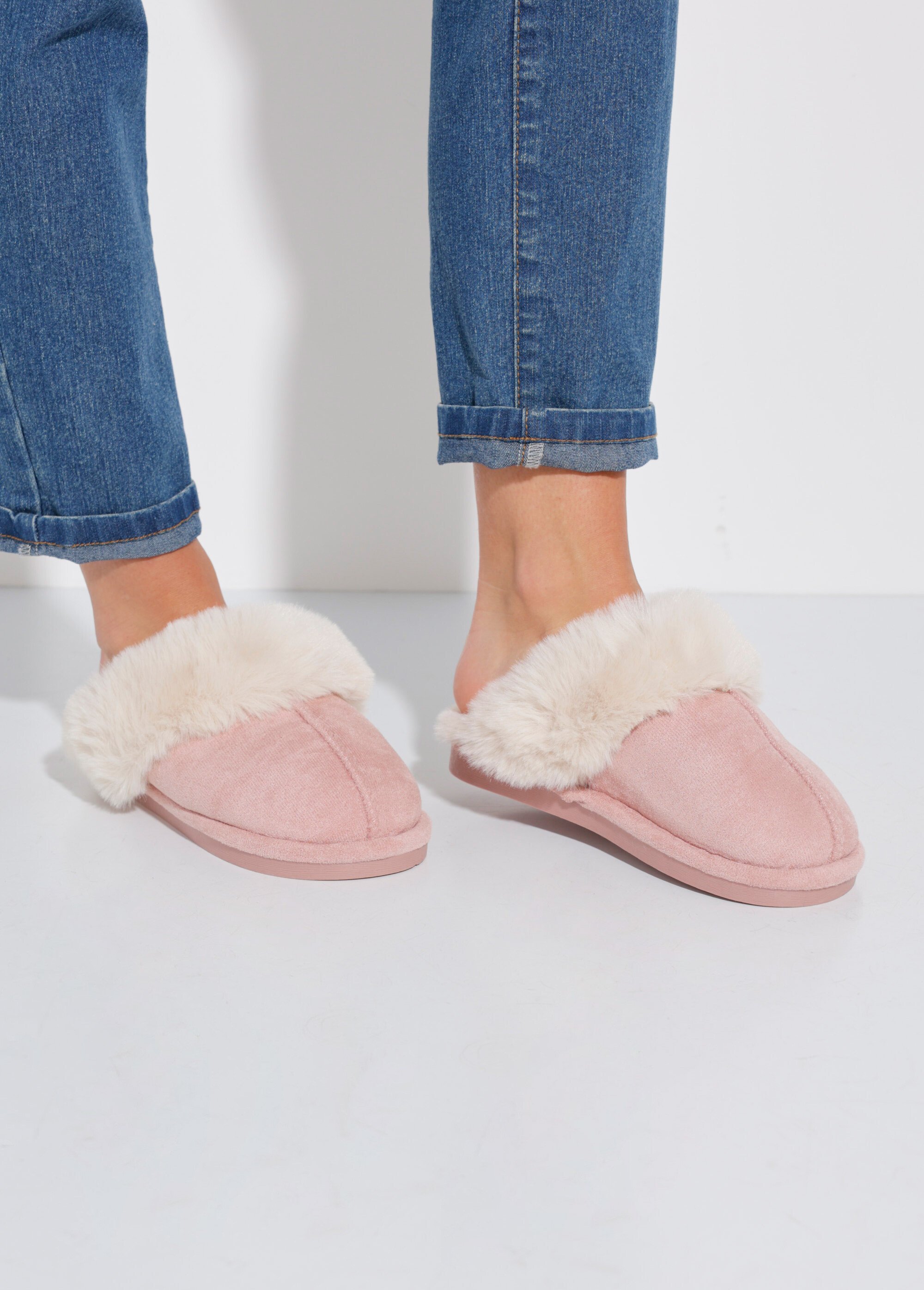 Chaussons Mules Femme Rose LBDKB6010-12PS SF1