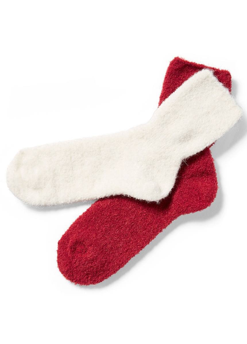 Lot de 2 paires de chaussons-chaussettes