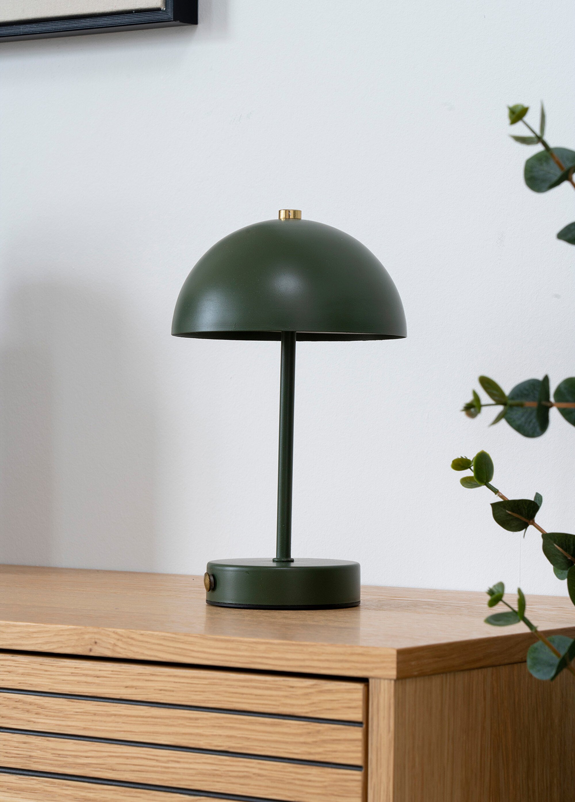 Lampe à poser métal, rechargeable LED Vert HN-6405200 SI1