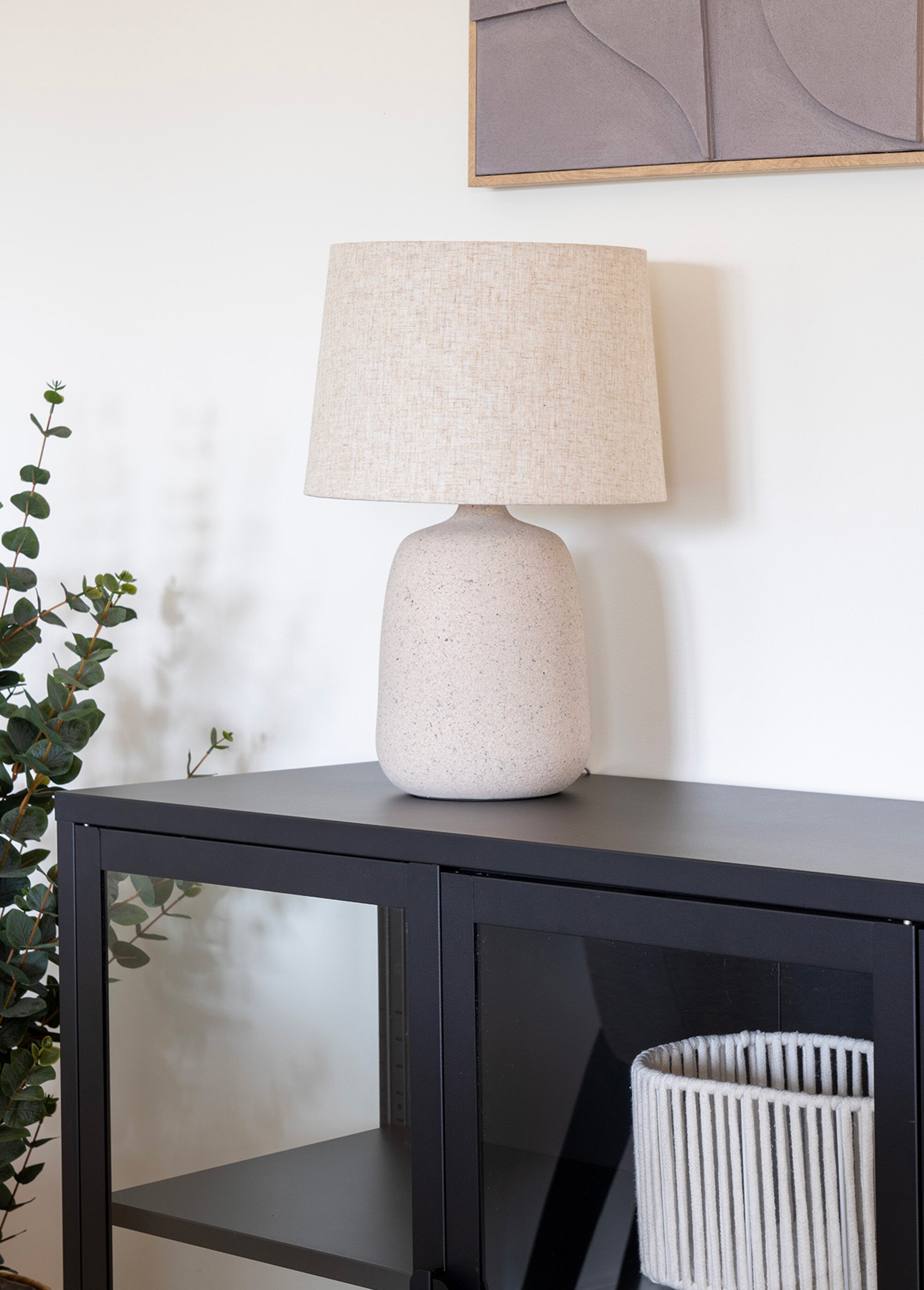 Lampe compacte design fibre d'argile STONE HN-6404120 SI1