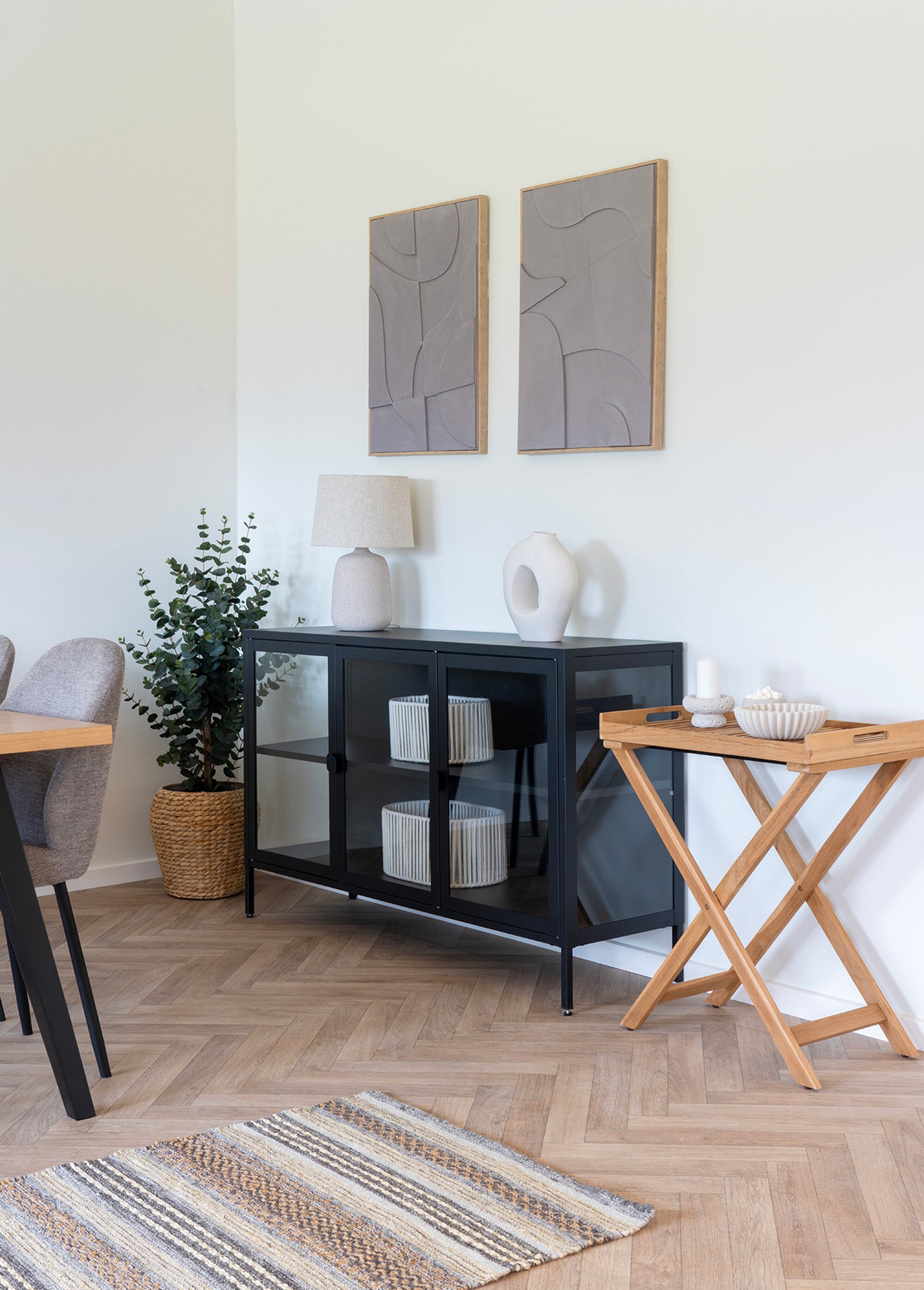 Lampe compacte design fibre d'argile STONE HN-6404120 SI3