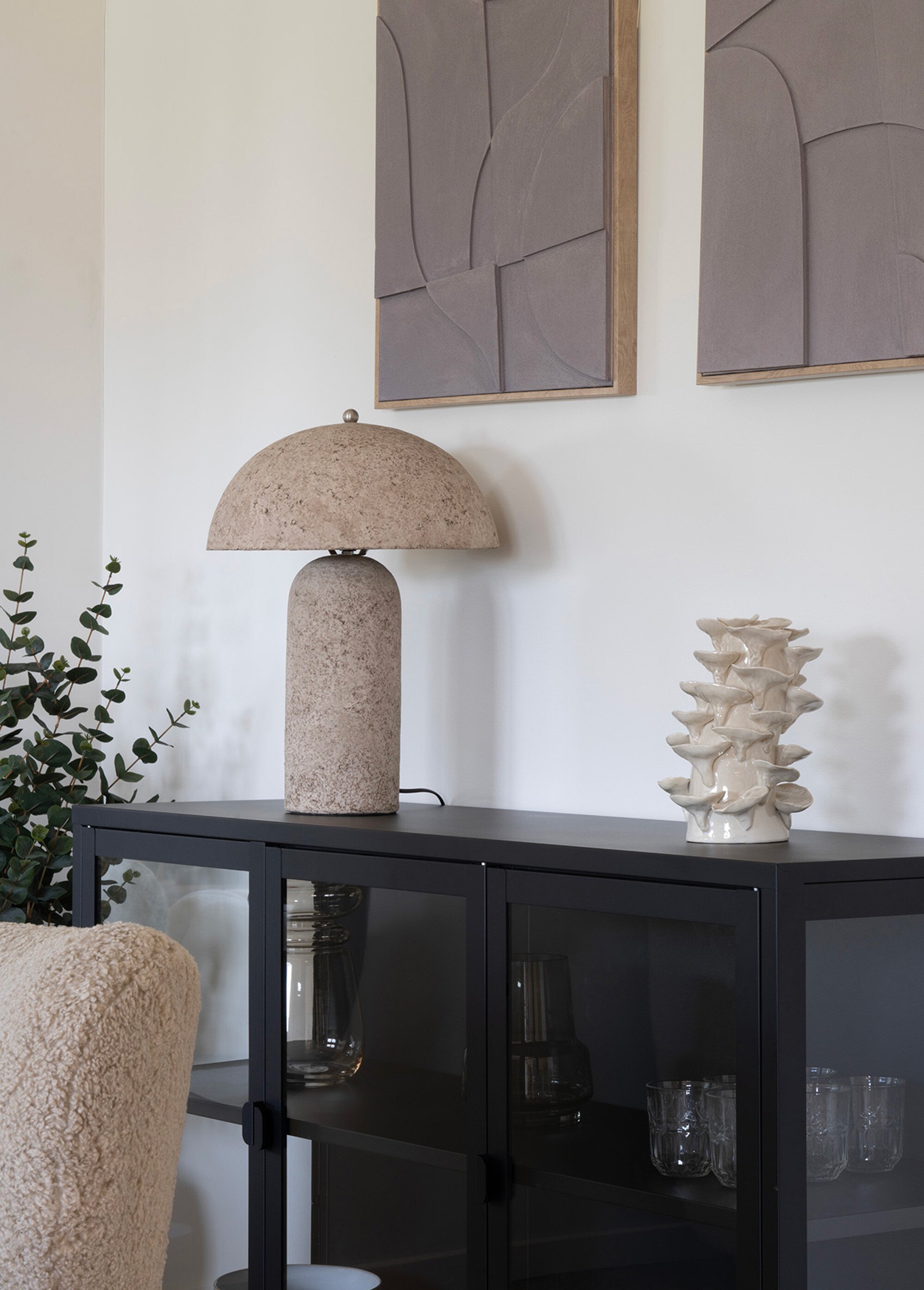 Lampe de table design, effet pierre PIERRE HN-6404100 SI1