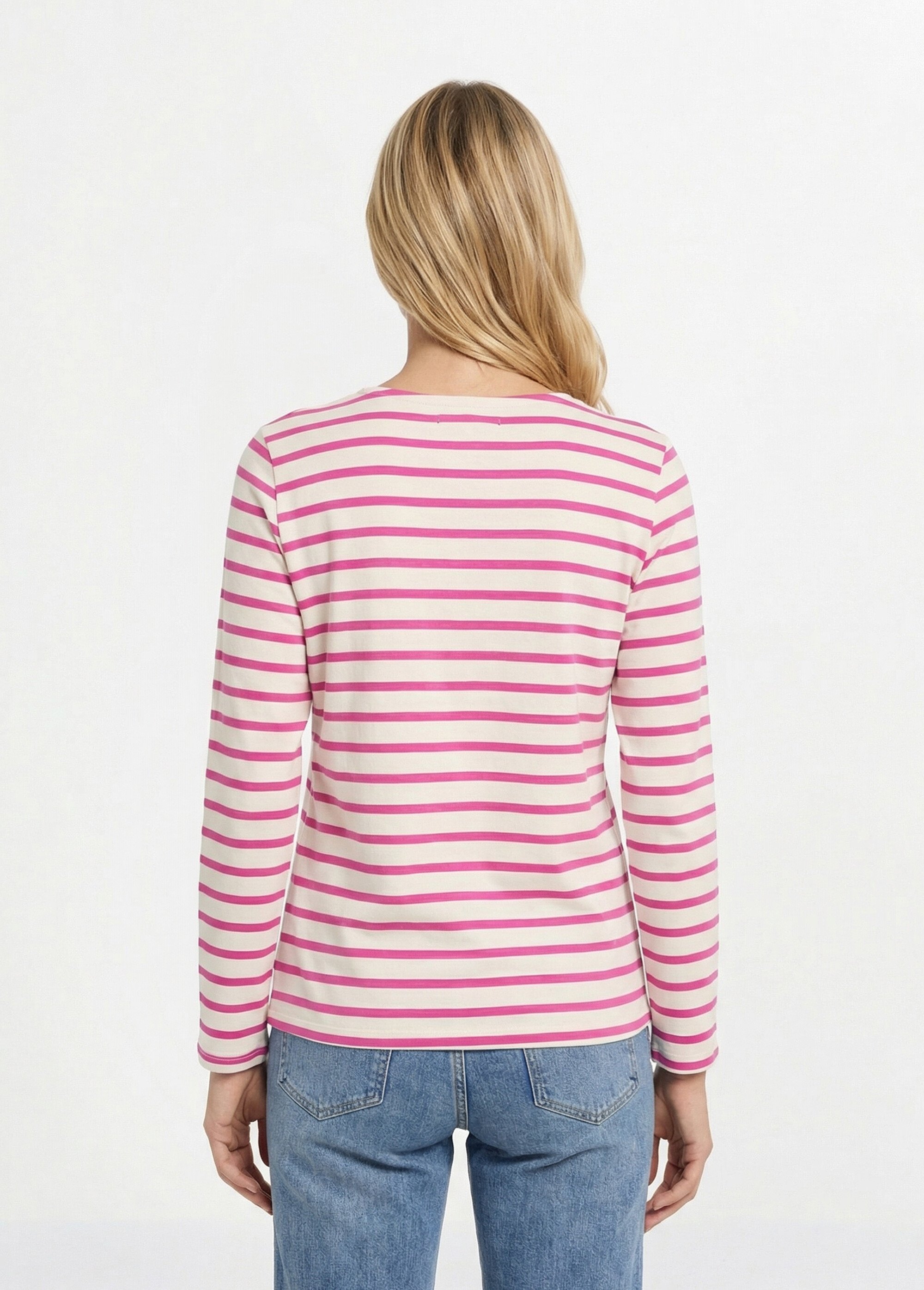 Marinière rayée manches longues, Bisou