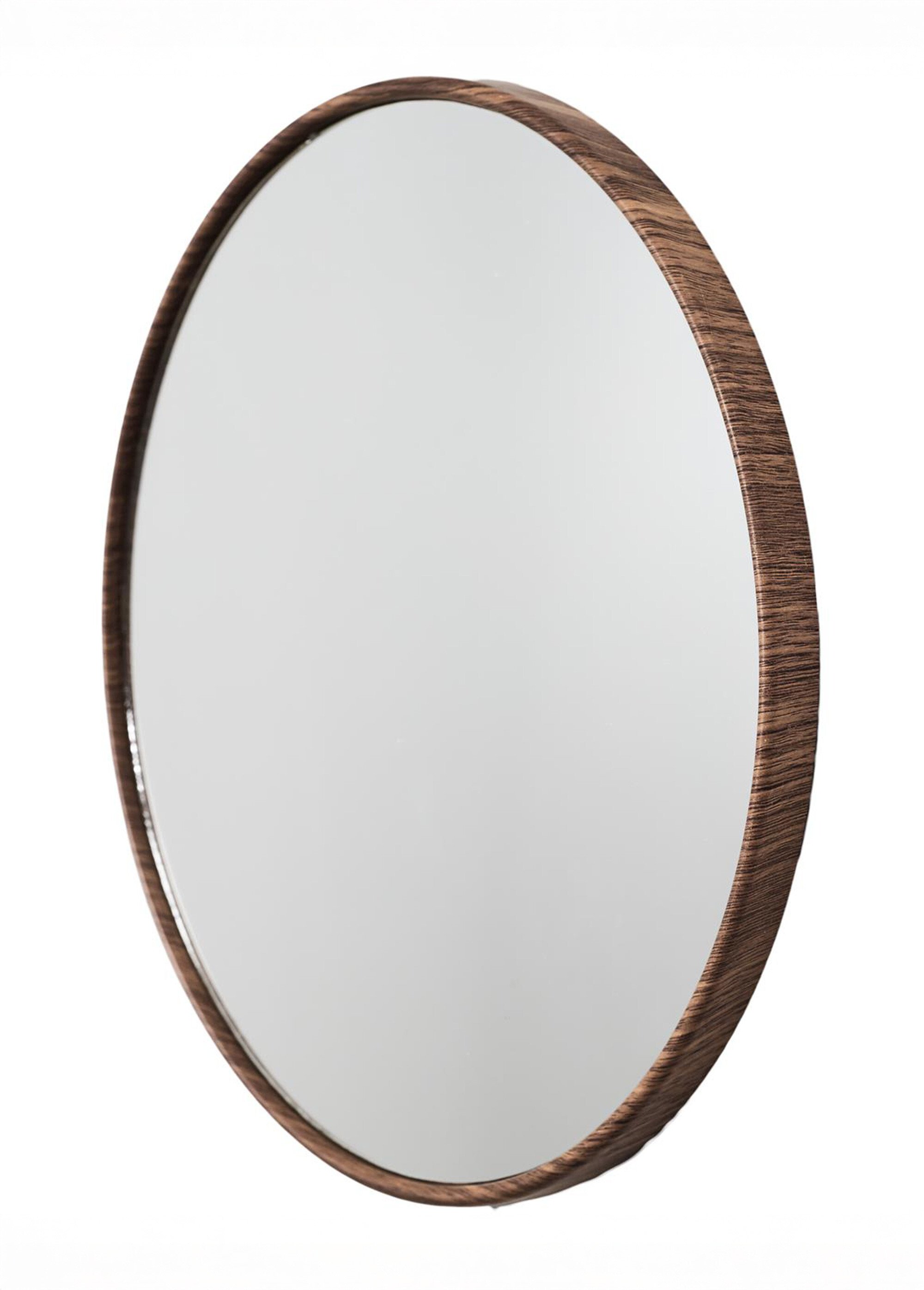 Set 3 miroirs rond contour façon bois Marron CMP-HD0377 DE1