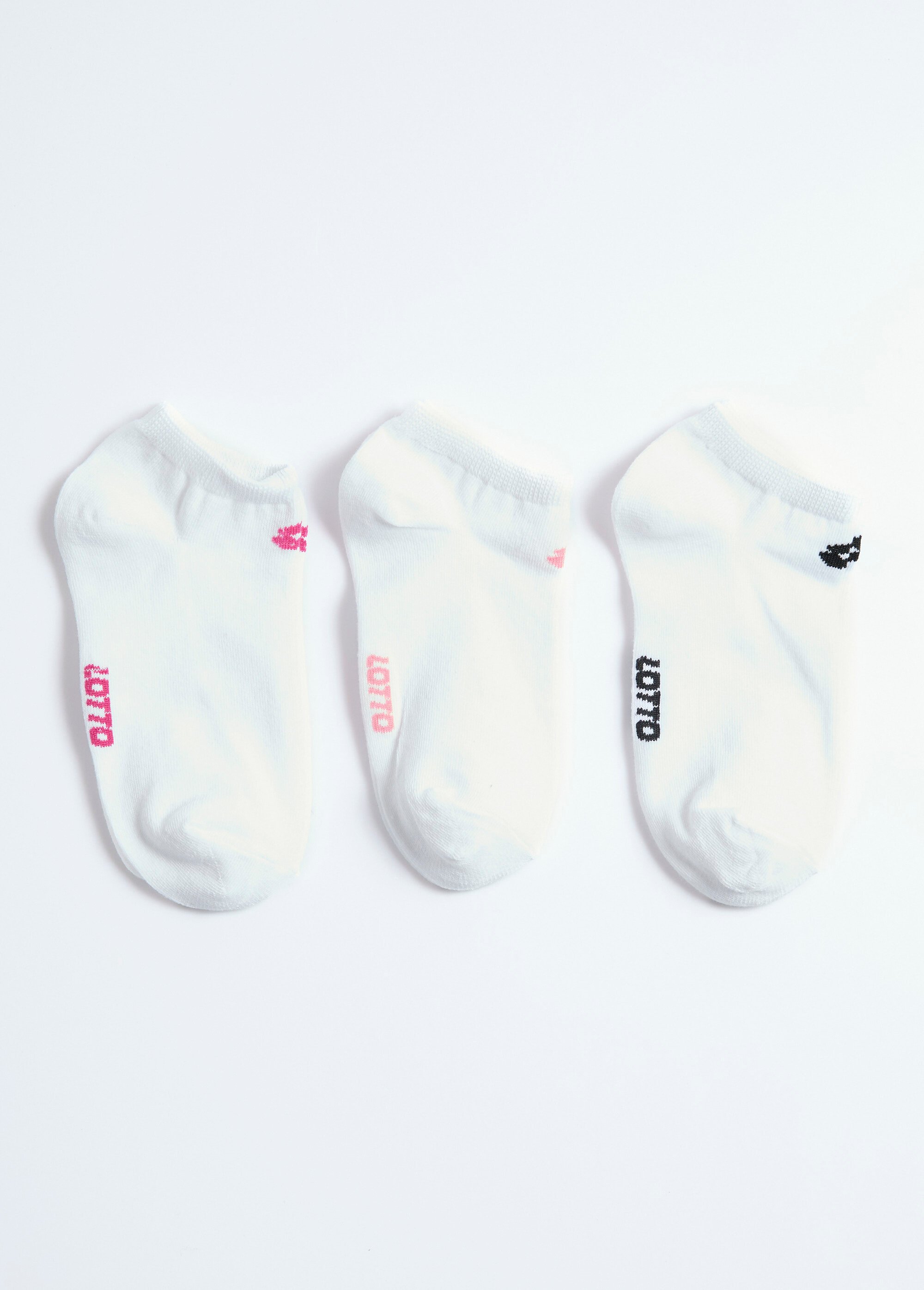 Socquettes avec logo coloré