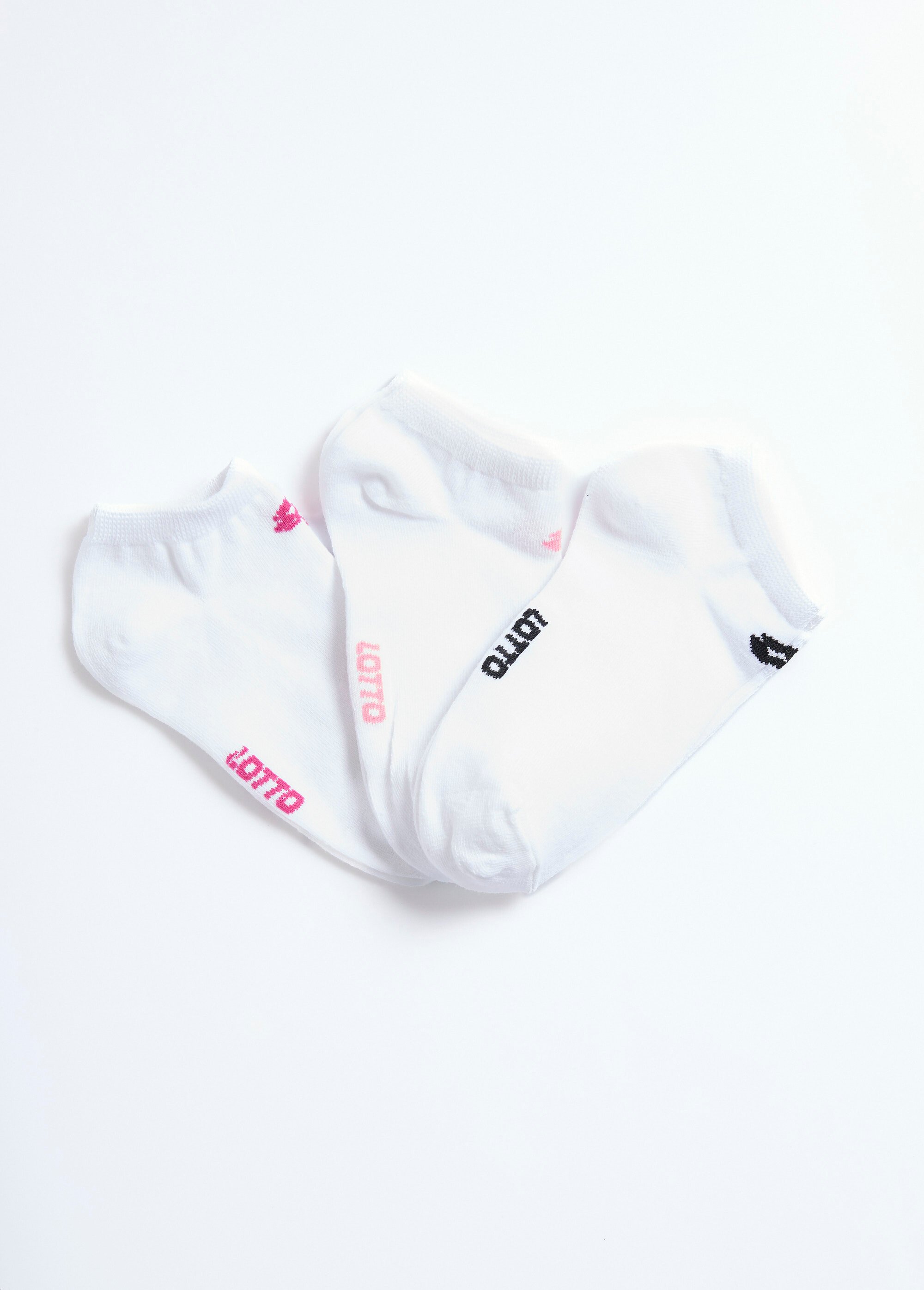 Socquettes avec logo coloré