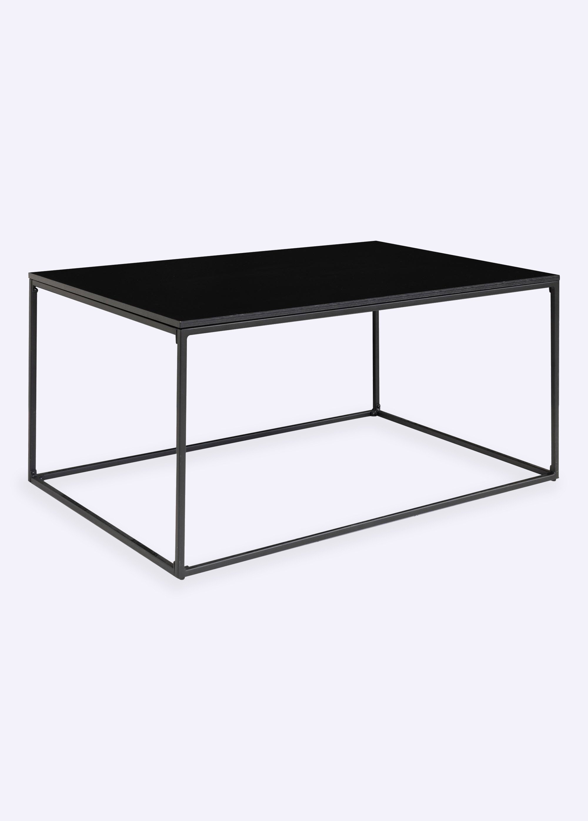 Table basse minimaliste piètement acier