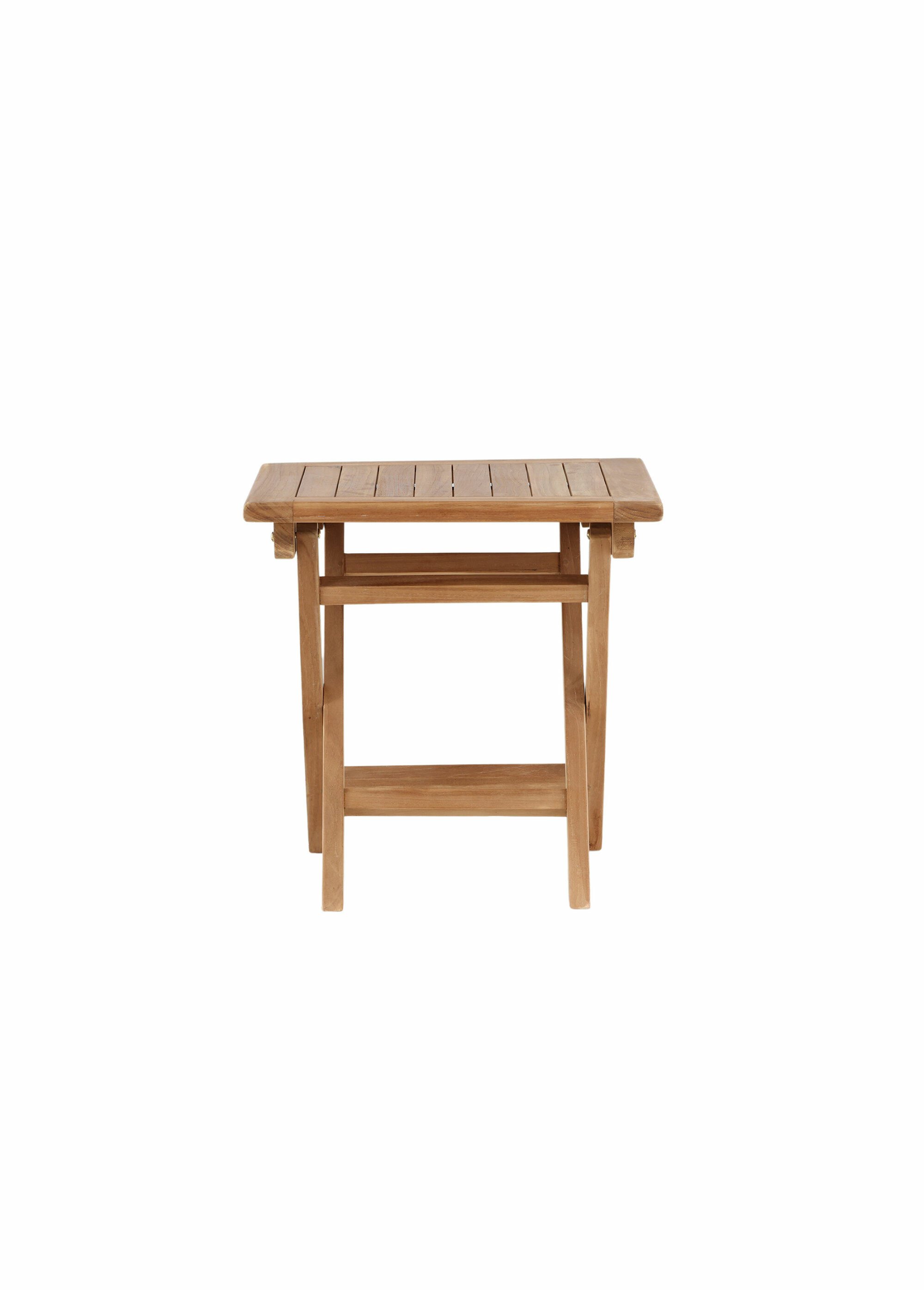 Table d'appoint carré en teck BEIGE VEN-9934-444 DO1