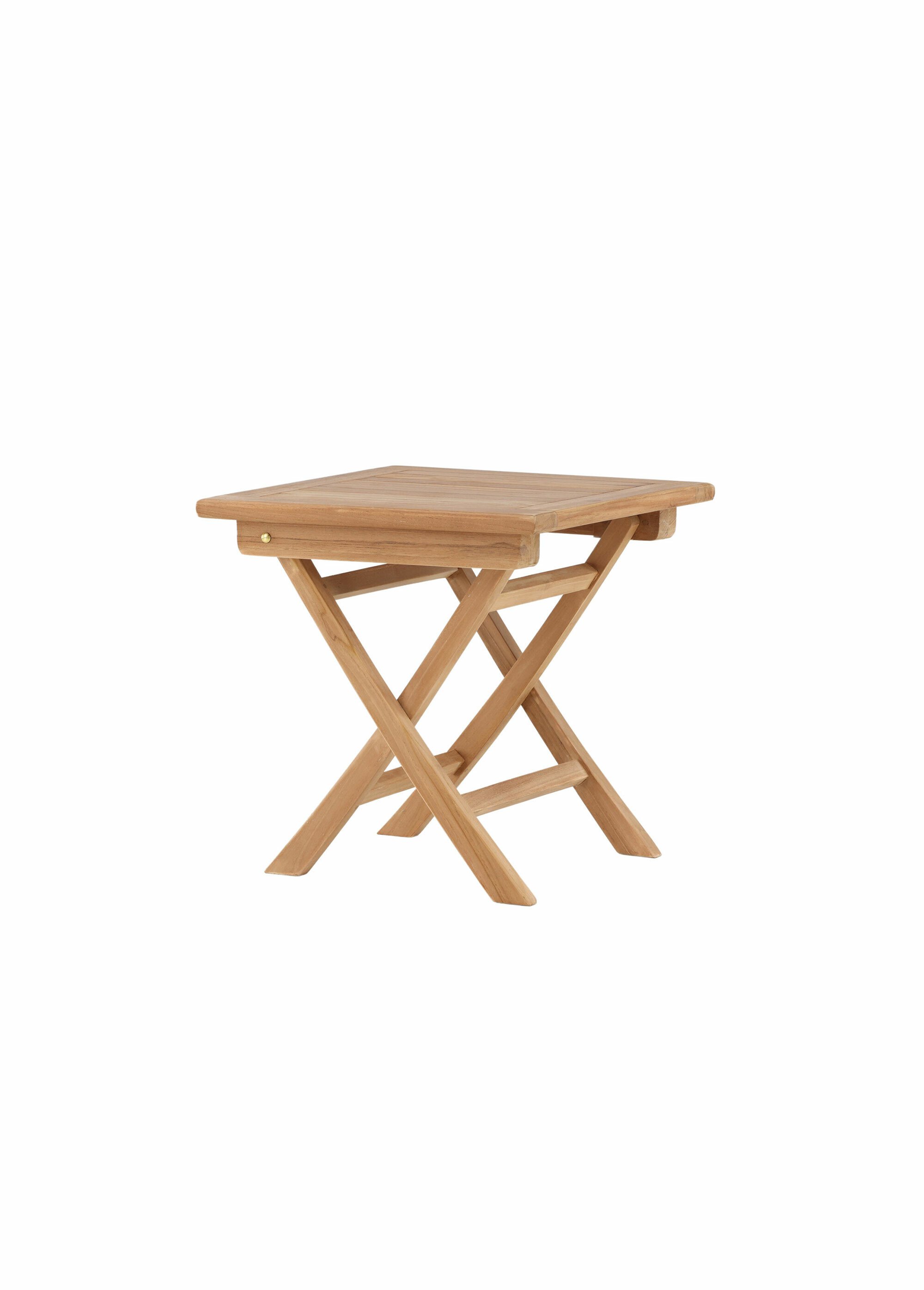 Table d'appoint carré en teck BEIGE VEN-9934-444 FA1