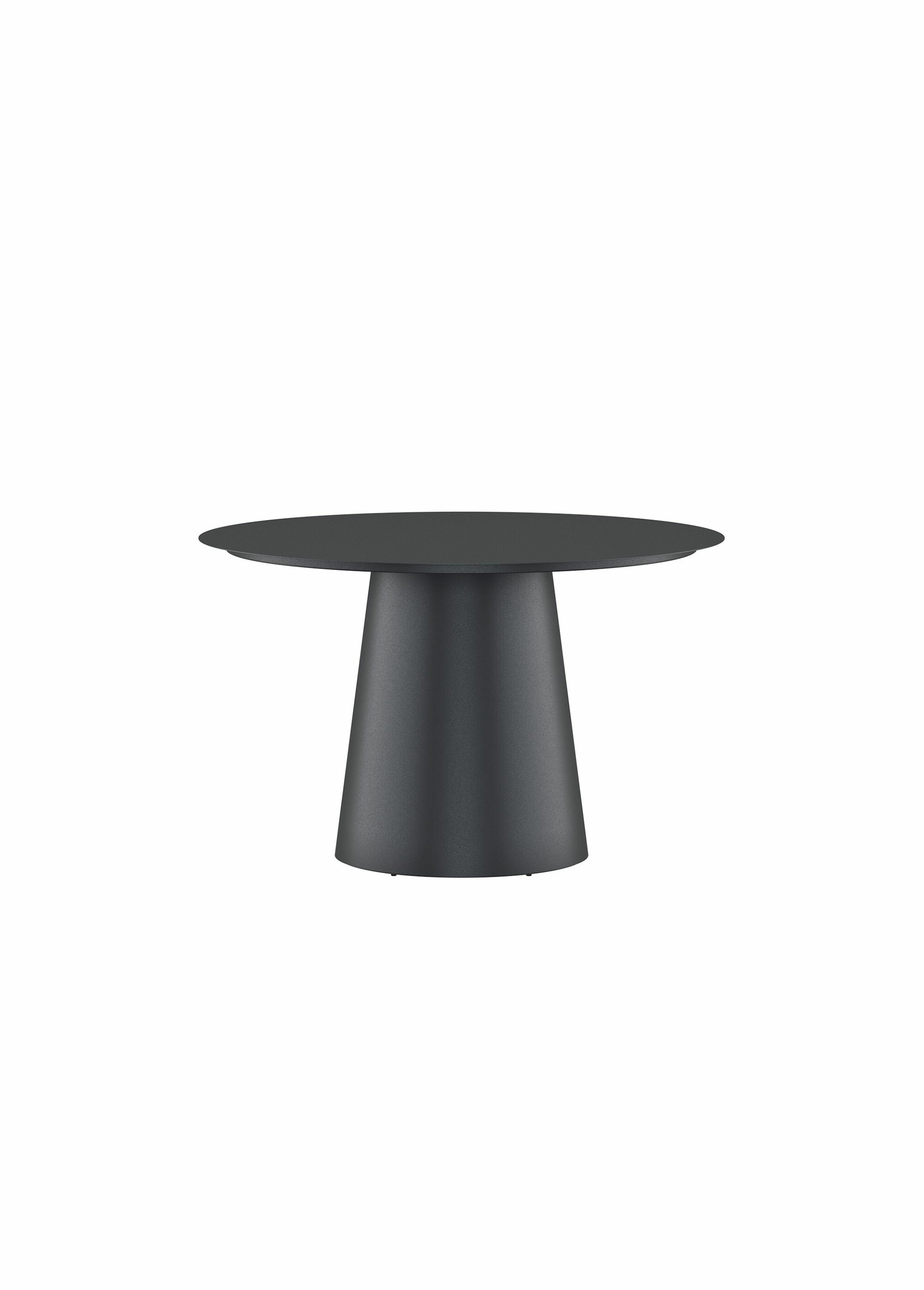 Table de jardin alu 4 places, diam 120cm NOIR VEN-9907-100 FA1